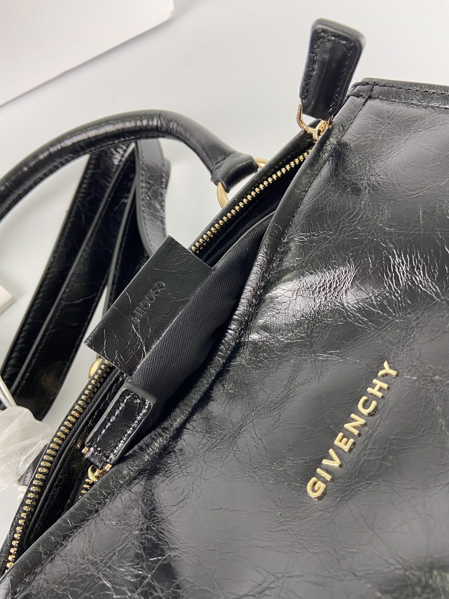 2021 New Givenchy Mini Pandora Bag Oil Wax Leather Black