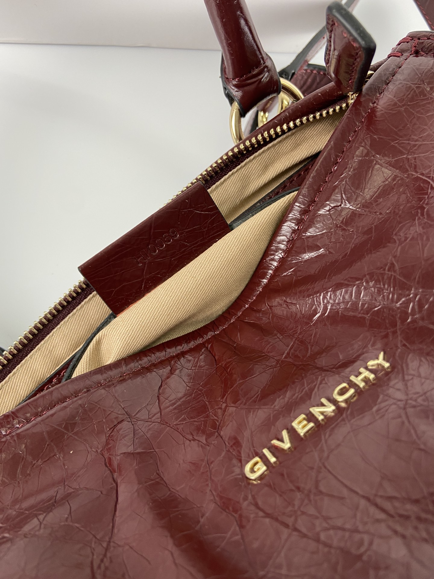 2021 New Givenchy Mini Pandora Bag Oil Wax Leather Red