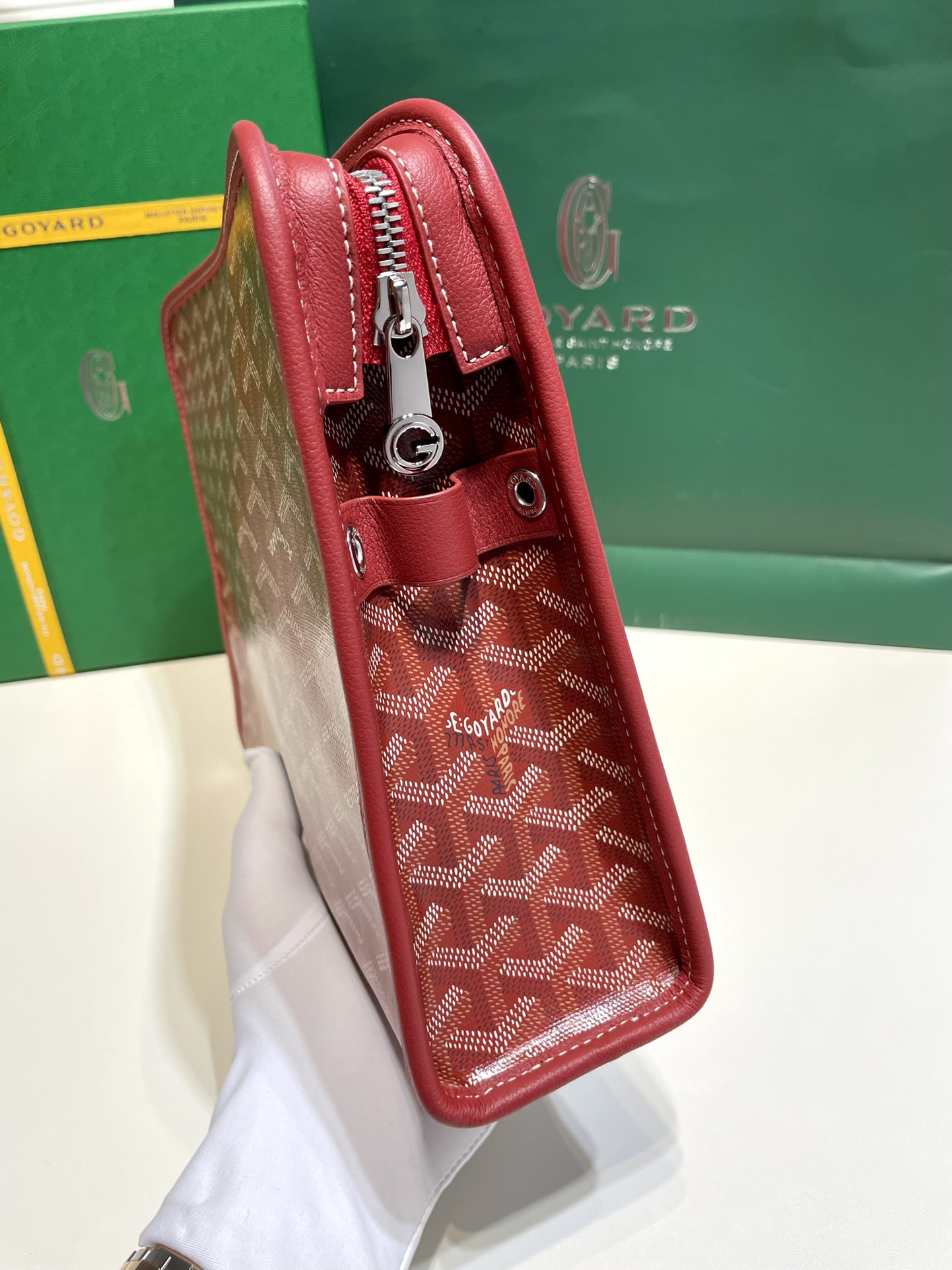 2021 New Style Goyard Jouvence Toiletry Pouch GM Top Quality Copy Red