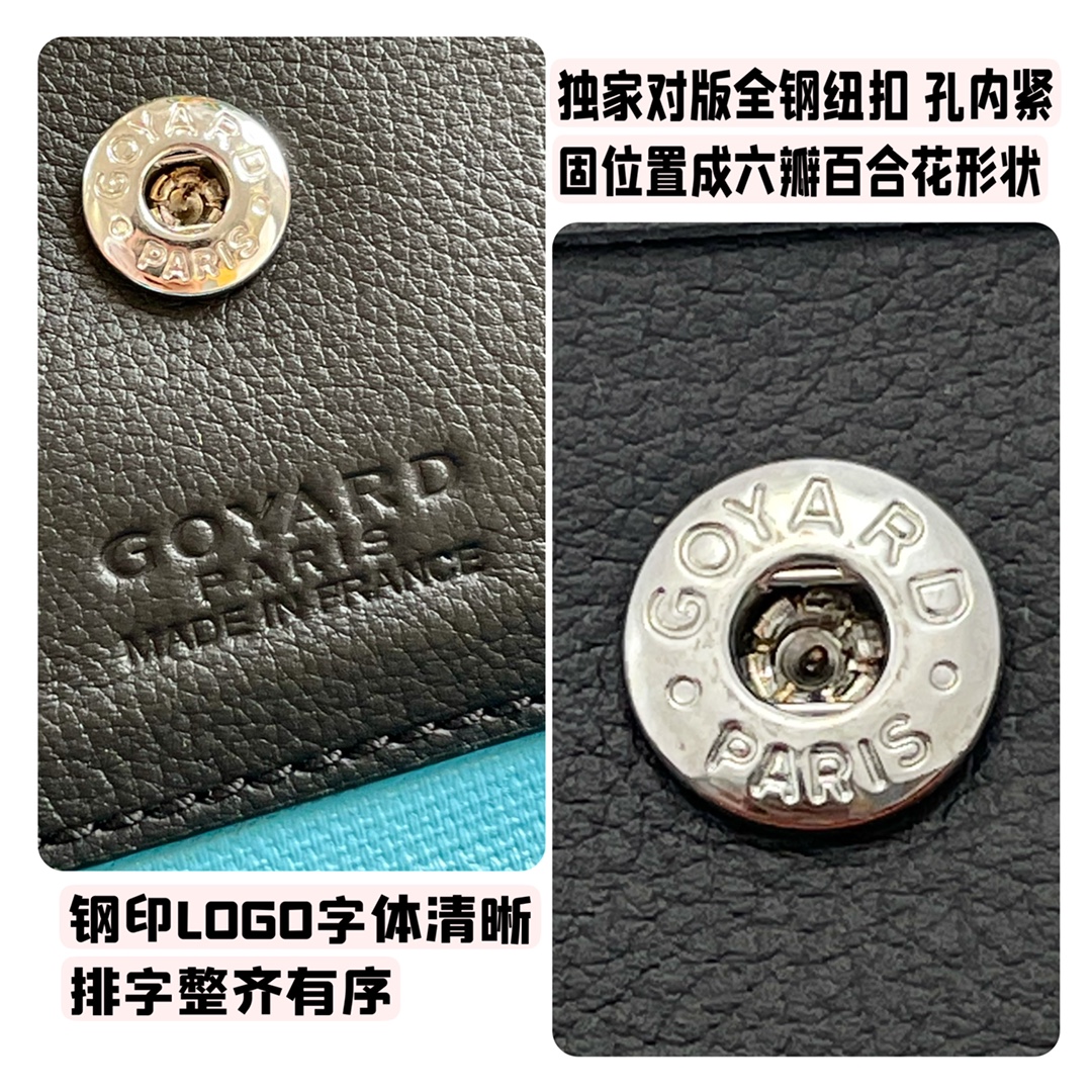 2021 Pre-fall New Style Goyard Saint Louis Claire Voie GM Black with Lake Blue Original Copy