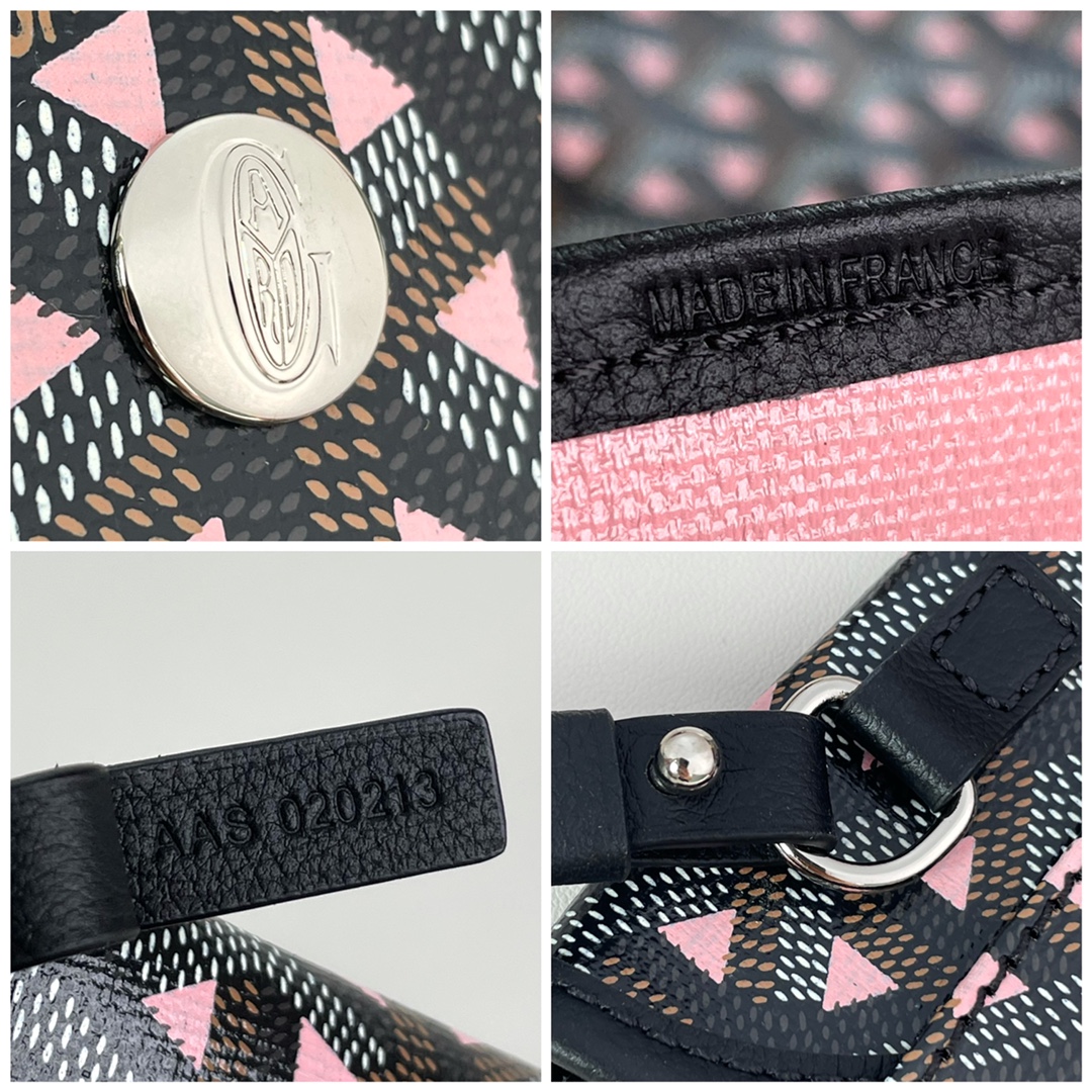 2021 Pre-fall New Style Goyard Saint Louis Claire Voie GM Black with Pink Original Copy