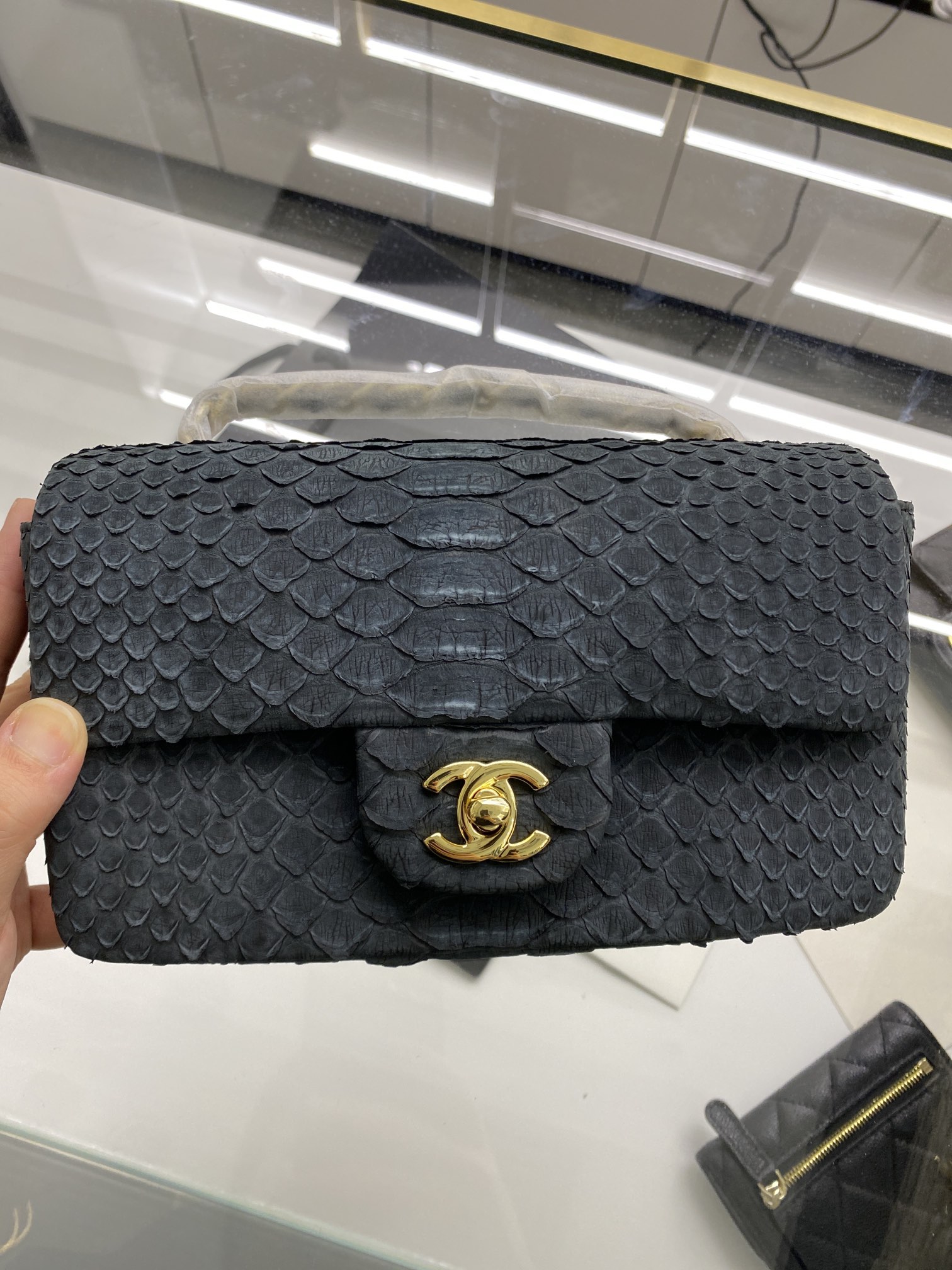 2022 New Python Chanel Classics Falp Shoulder Bag 20cm and 25cm-010