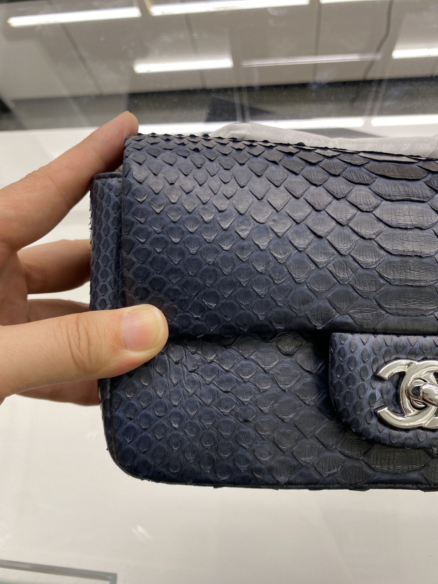 2022 New Python Chanel Classics Falp Shoulder Bag 20cm and 25cm-012