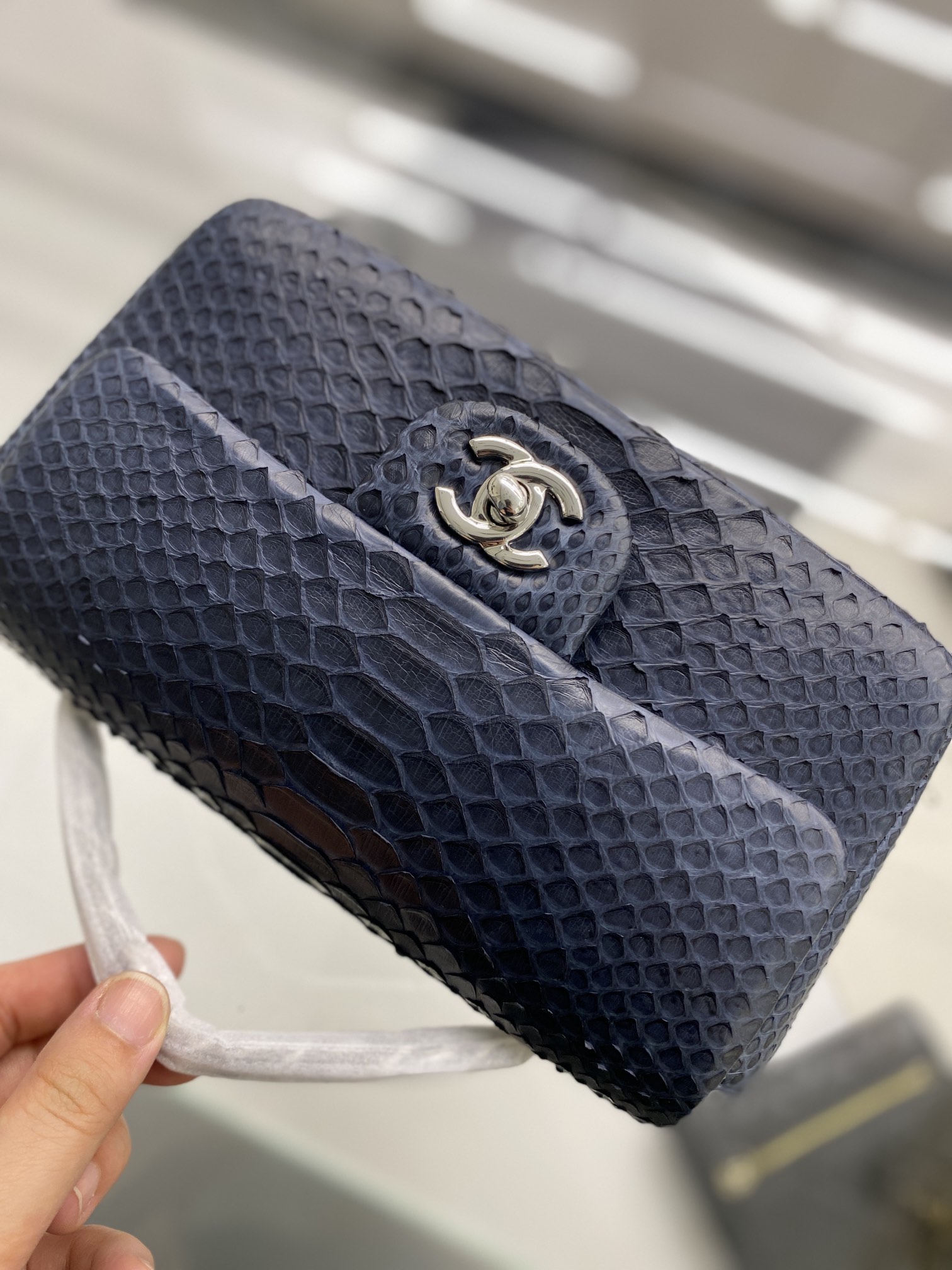 2022 New Python Chanel Classics Falp Shoulder Bag 20cm and 25cm-012