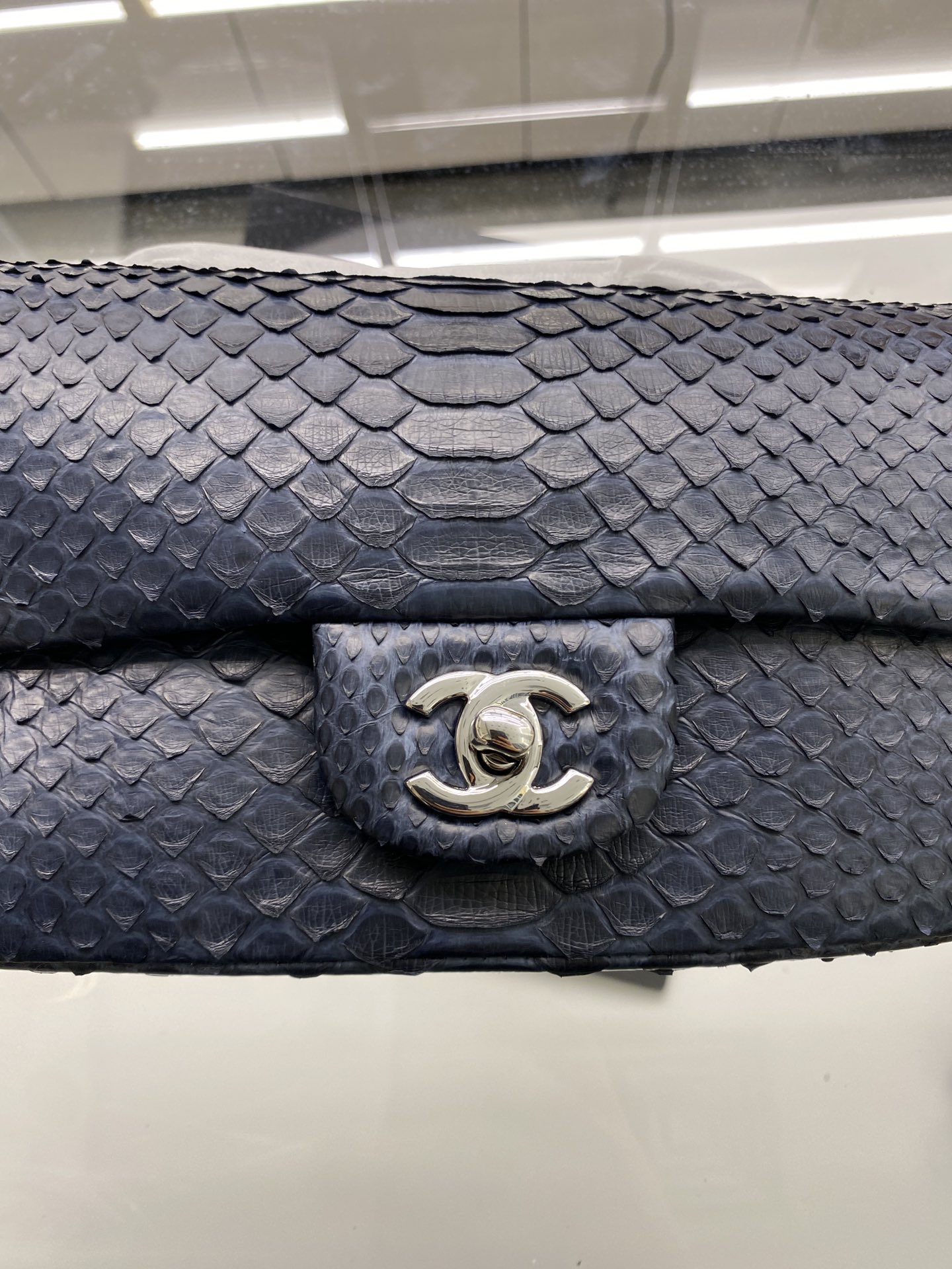 2022 New Python Chanel Classics Falp Shoulder Bag 20cm and 25cm-012