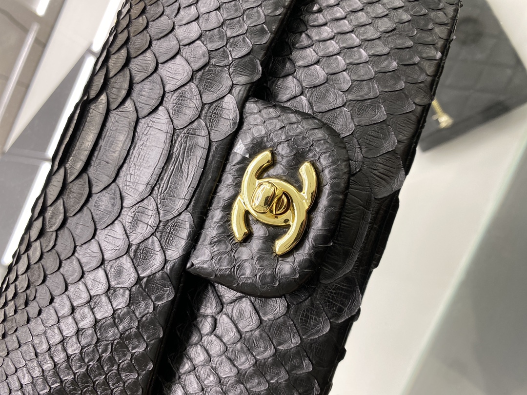 2022 New Python Chanel Classics Falp Shoulder Bag 20cm and 25cm-020