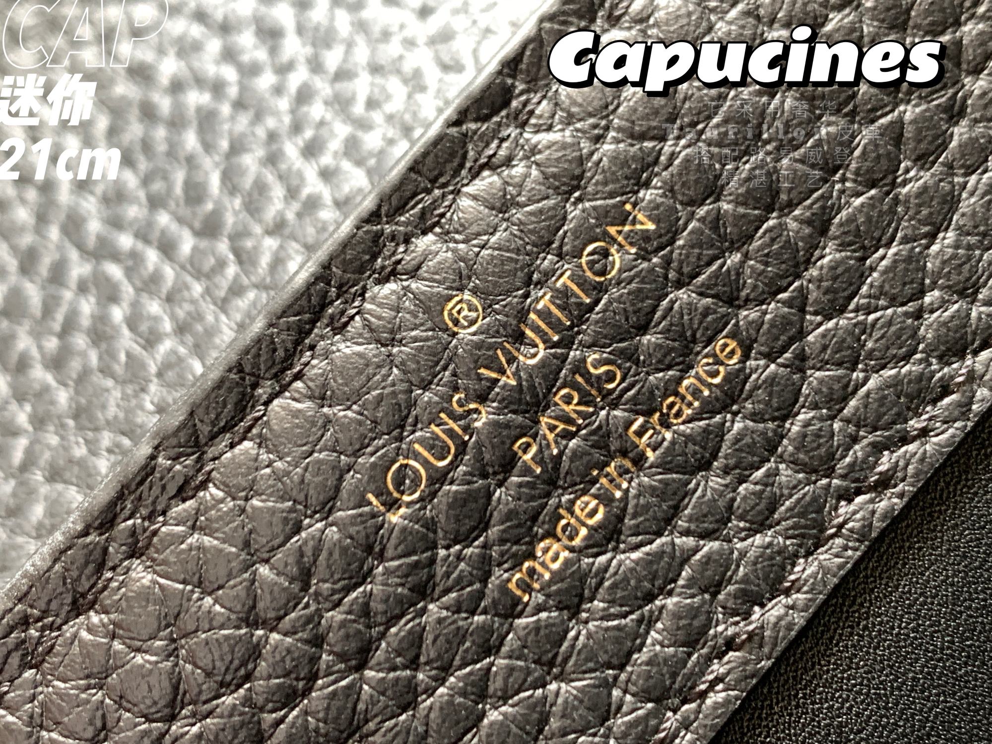 2022 New Style Louis Vuitton Capucines 21cm Black Taurillon Leather With Python