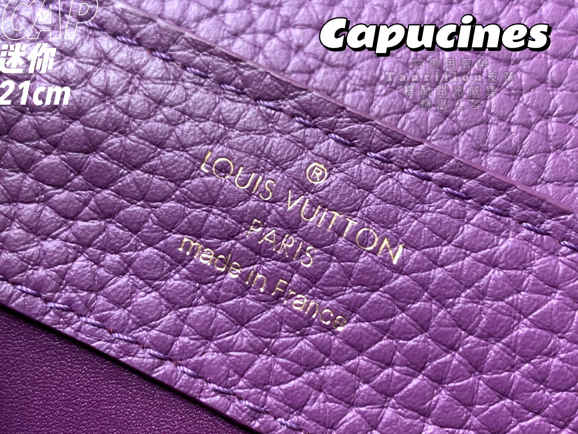 2022 New Style Louis Vuitton Capucines 21cm Purple Taurillon Leather With Python