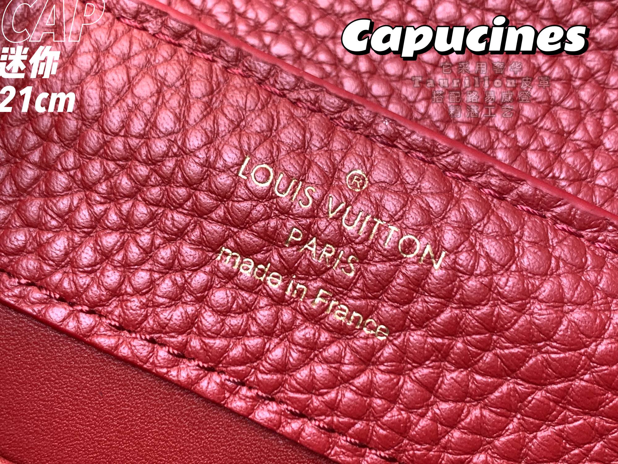 2022 New Style Louis Vuitton Capucines 21cm Red Taurillon Leather With Python