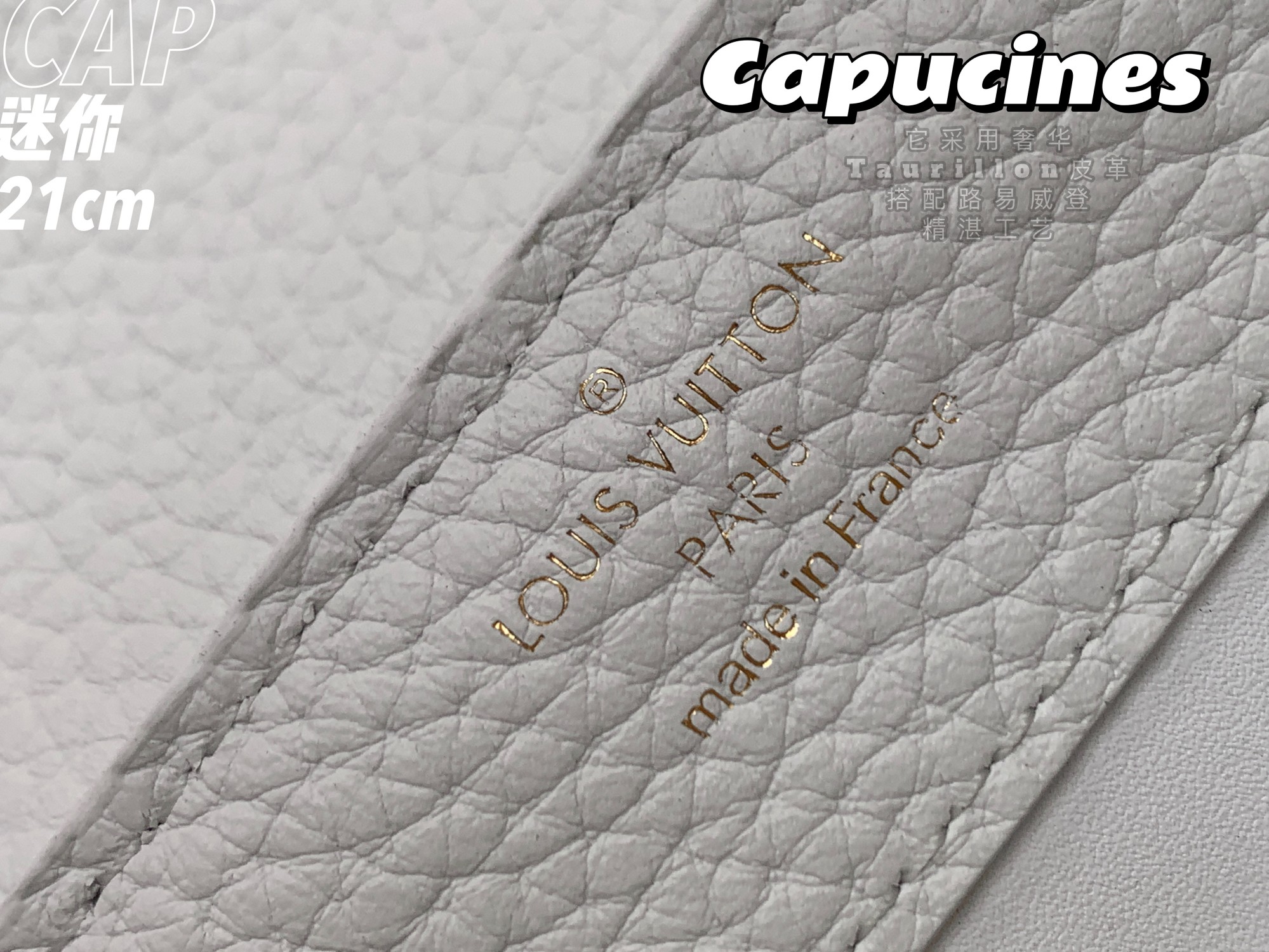 2022 New Style Louis Vuitton Capucines 21cm White Taurillon Leather With White Python