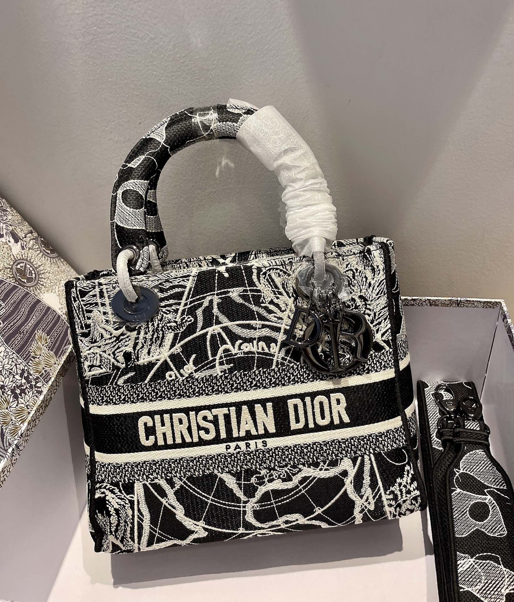 2023 Dior Lady D-lite 24cm Embroidery Bag-010