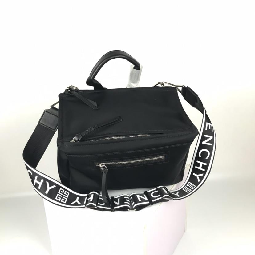 AAA Givenchy Men 4G Pandora Cubic Belt Bum Bag Black Nylon