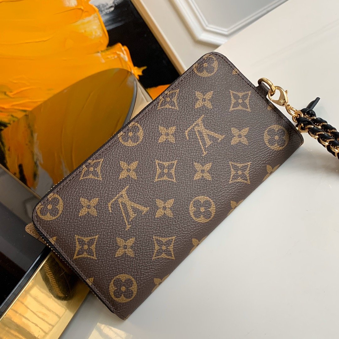 AAA Louis Vuitton M68796 Zippy Wallet Shades Combining Monogram and Monogram Reverse canvas