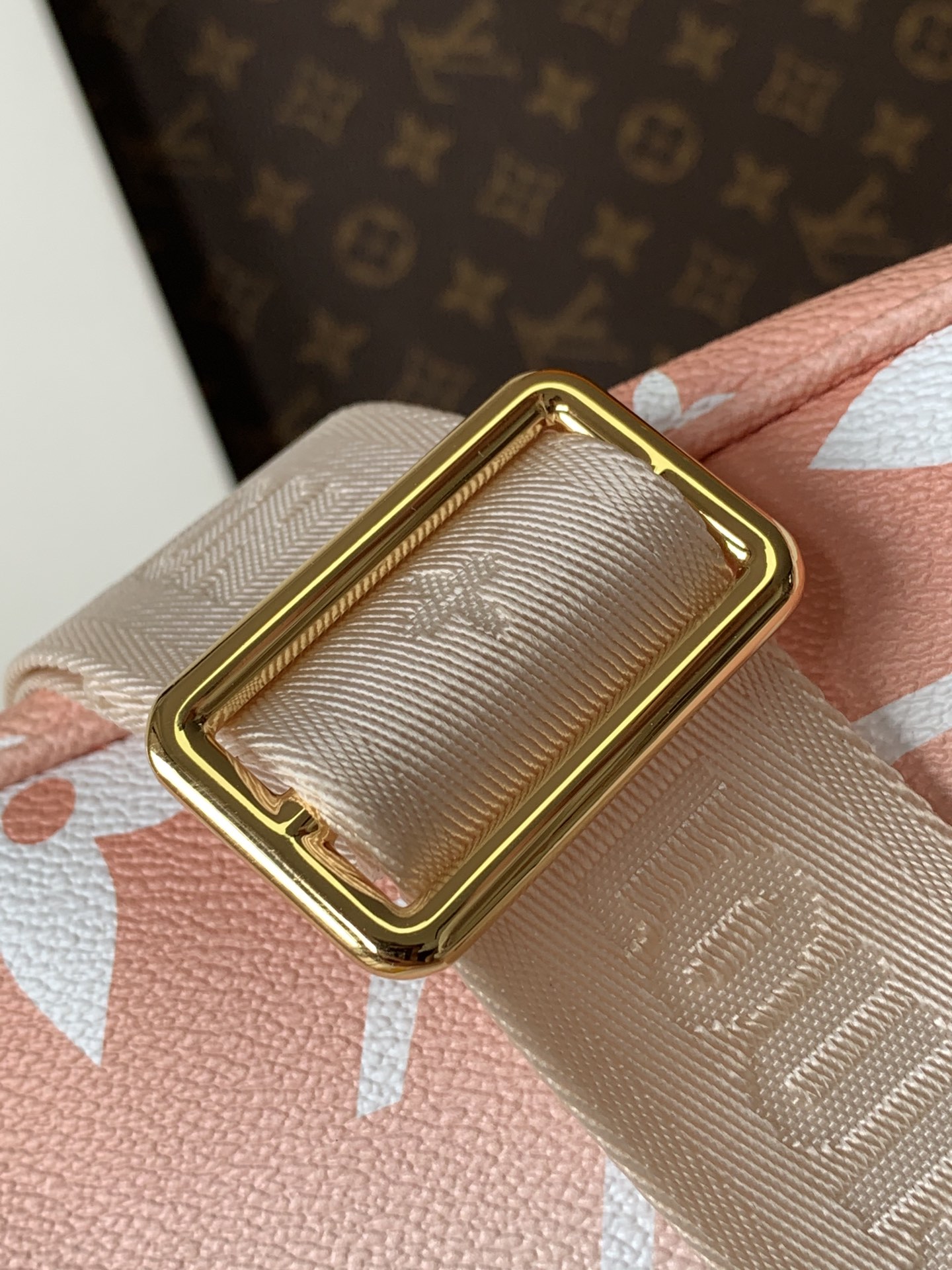 AAA Replica Louis Vuitton M57633 Multi Pochette Accessoires Pastel-Colored Monogram Giant Canva Pink