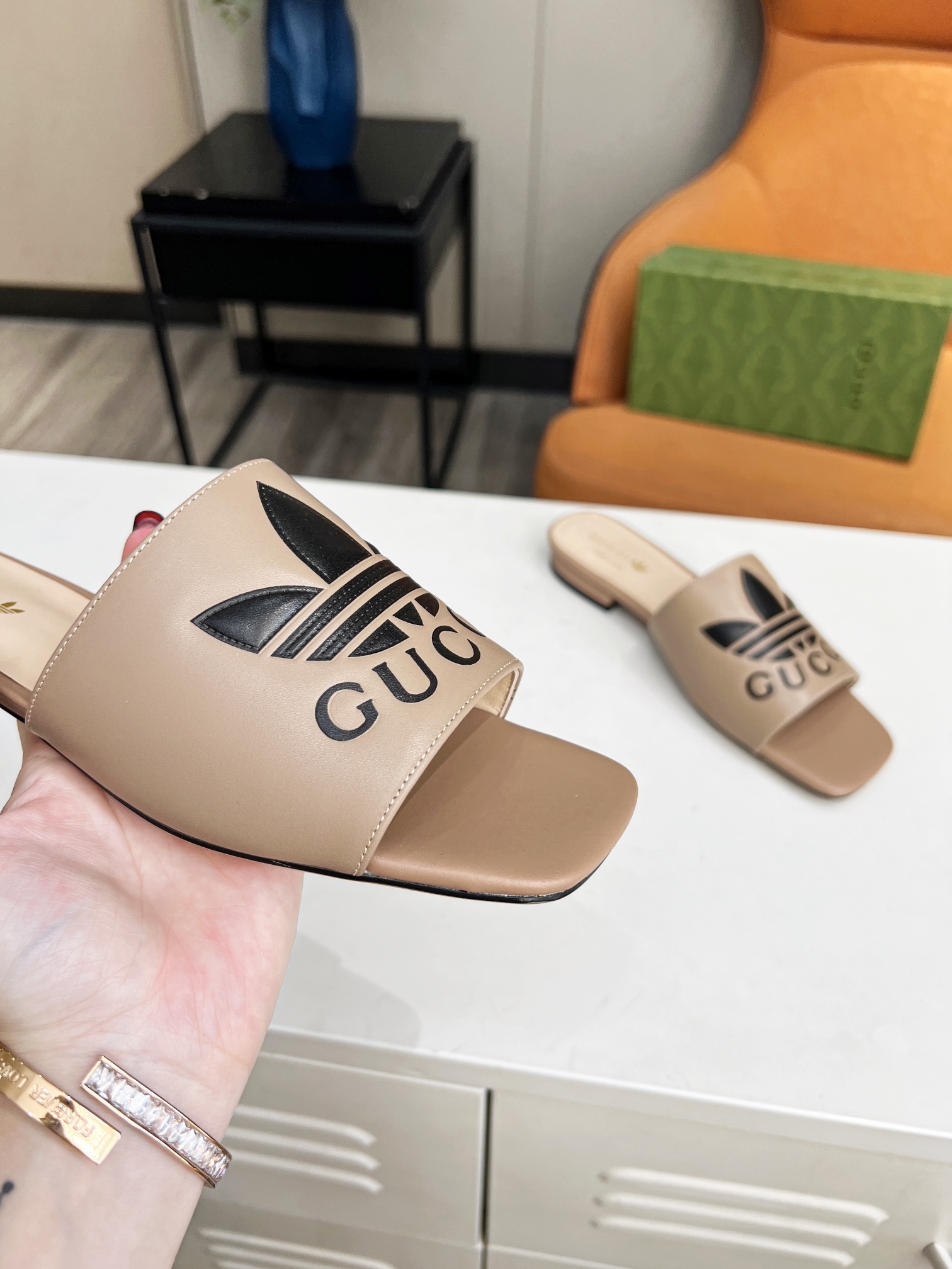 Adidas x Gucc Women Slide Sandal-0001 35-43