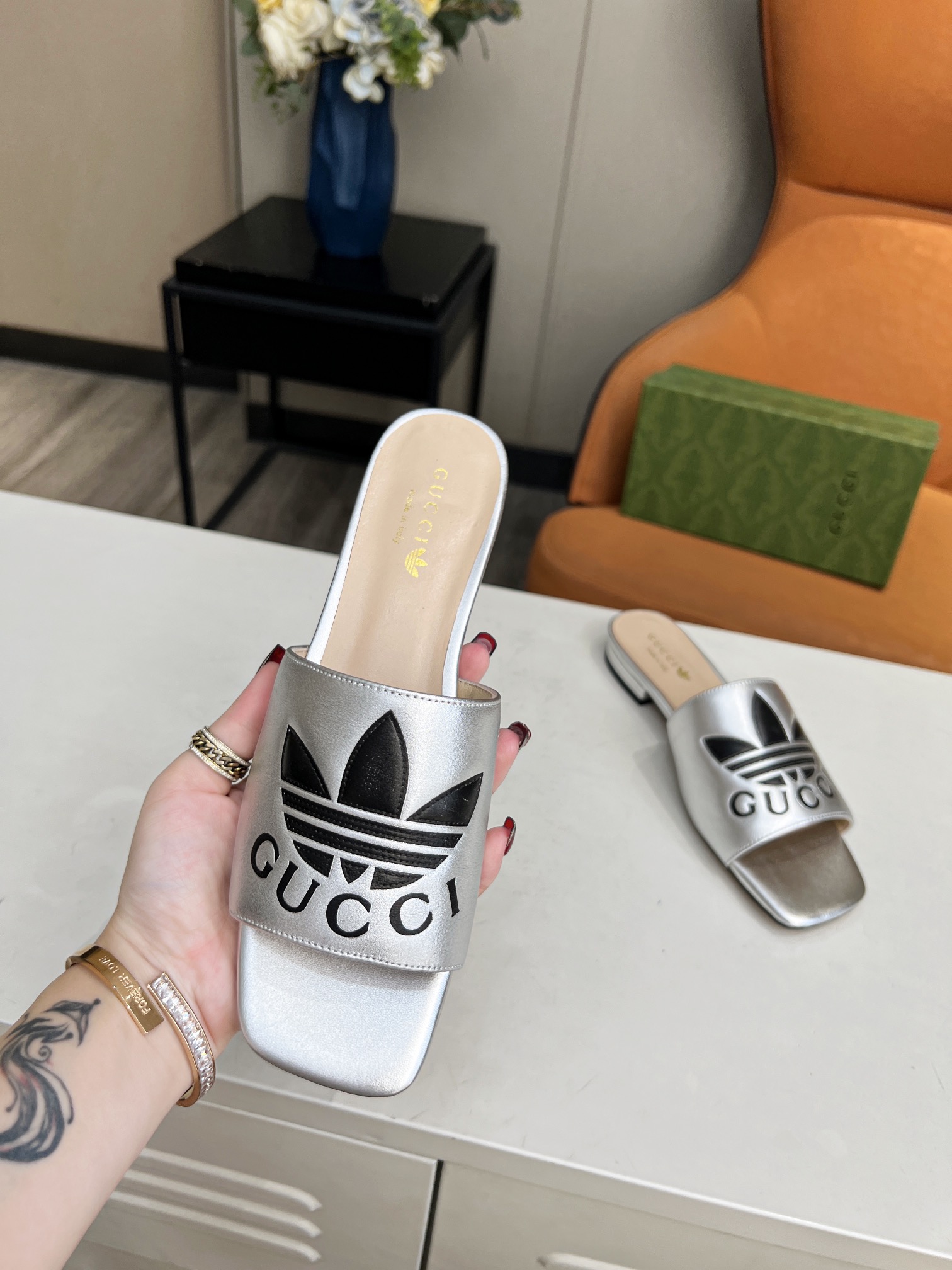 Adidas x Gucc Women Slide Sandal-0002 35-43