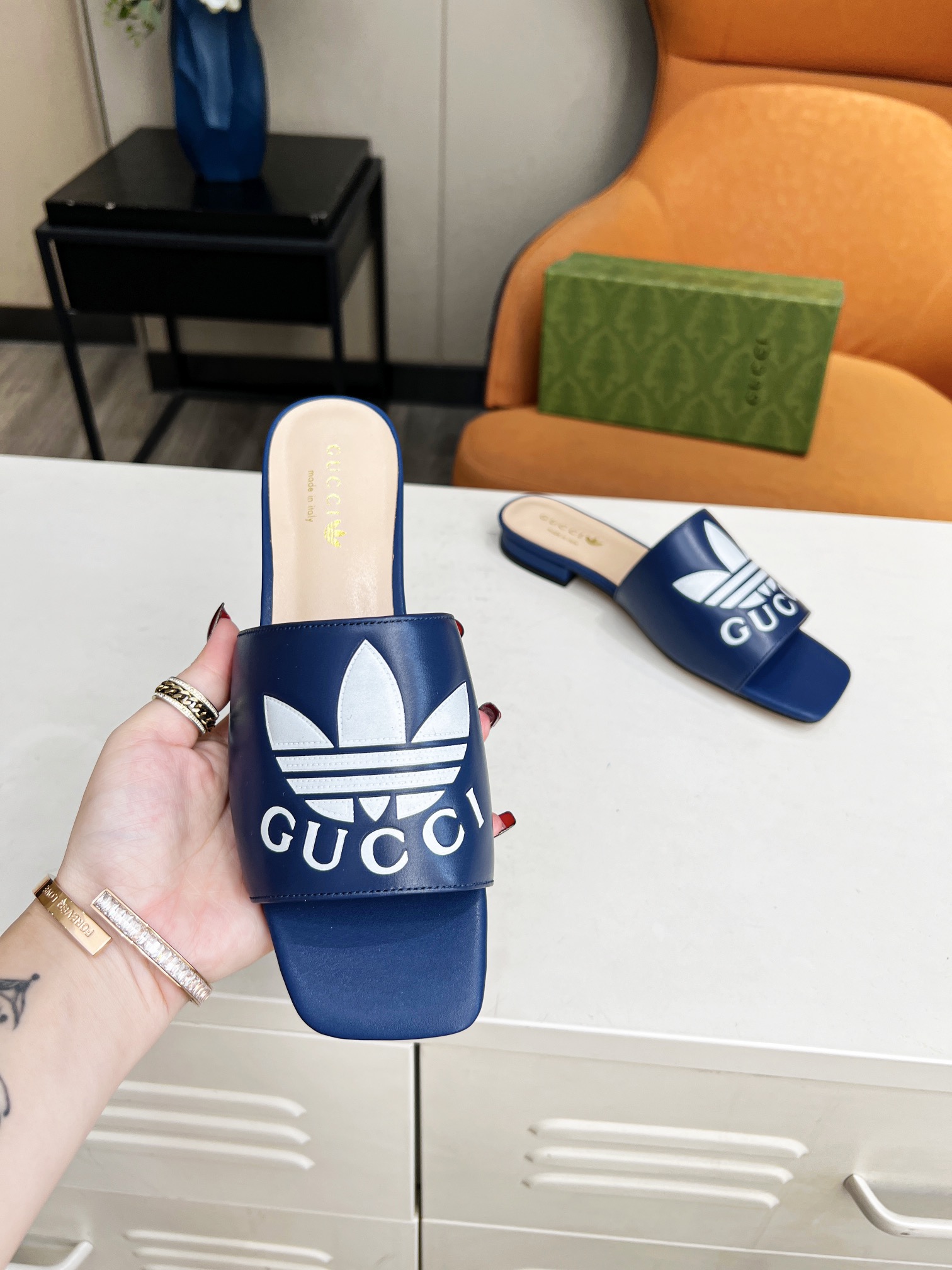 Adidas x Gucc Women Slide Sandal-0004 35-43