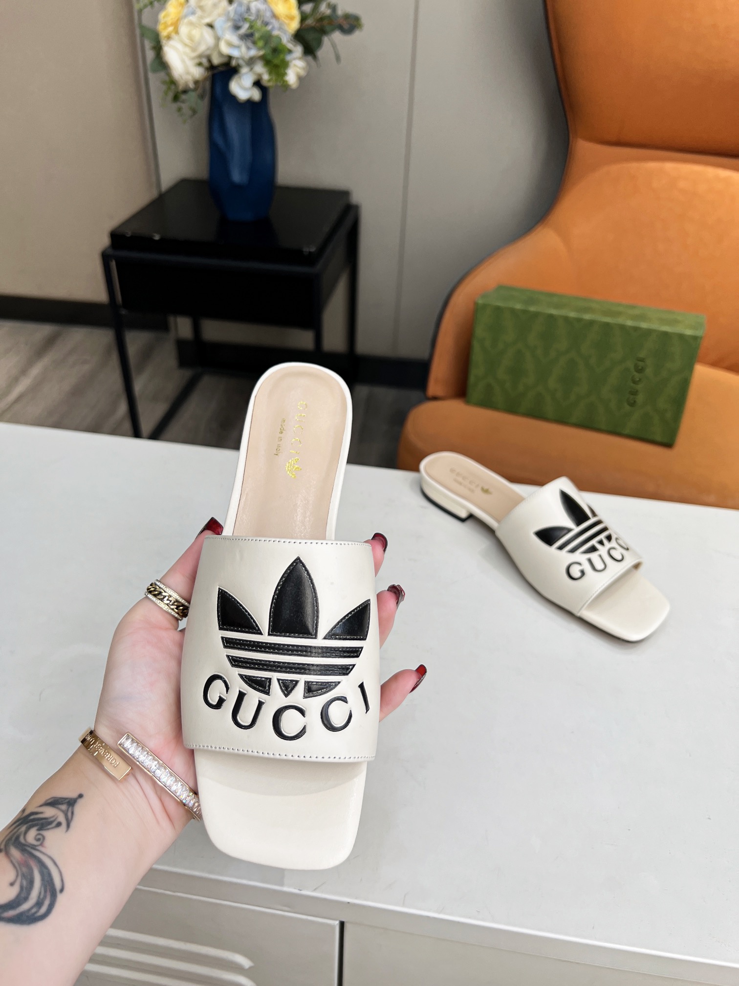 Adidas x Gucc Women Slide Sandal-0005 35-43