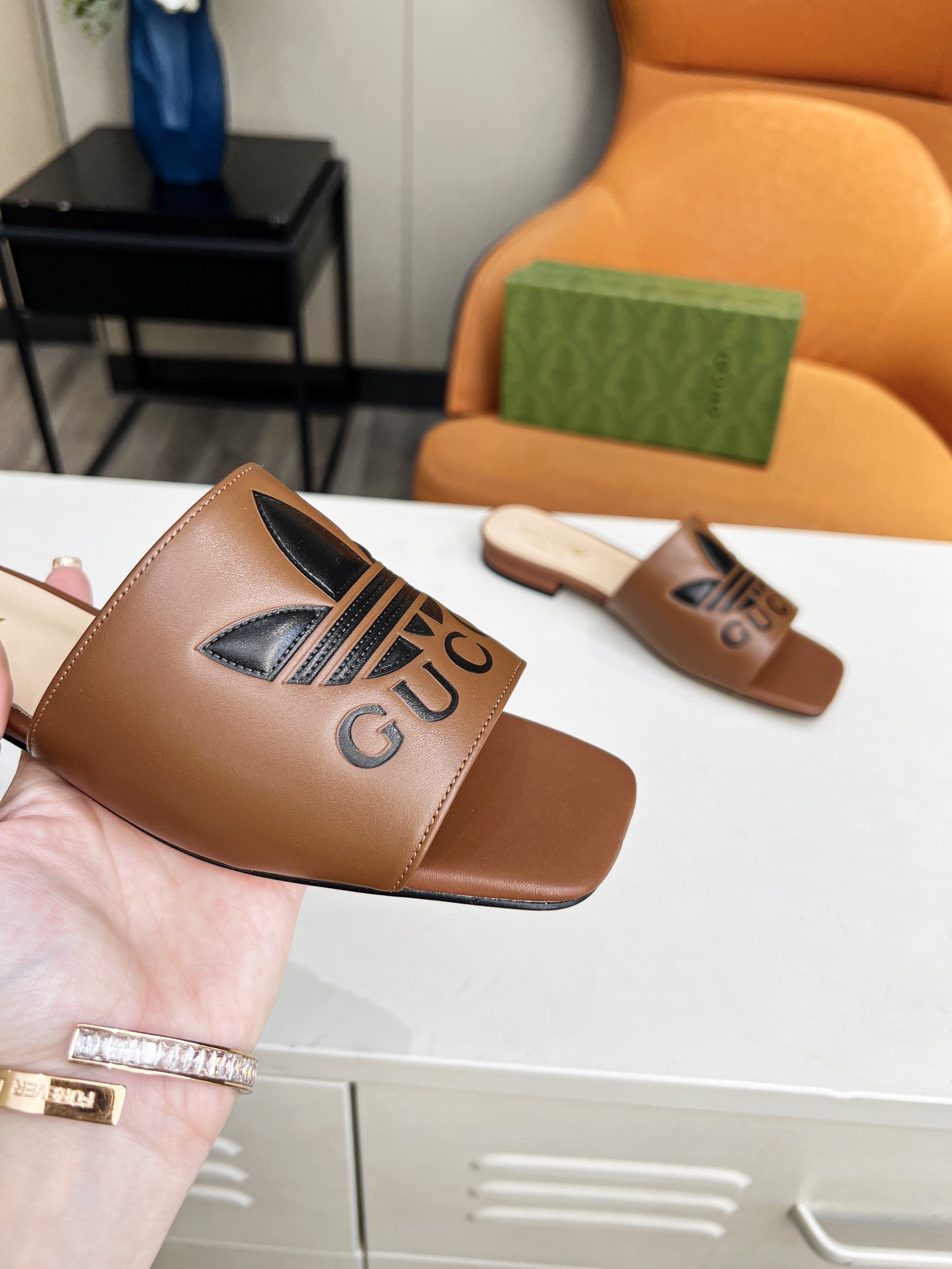 Adidas x Gucc Women Slide Sandal-0006 35-43