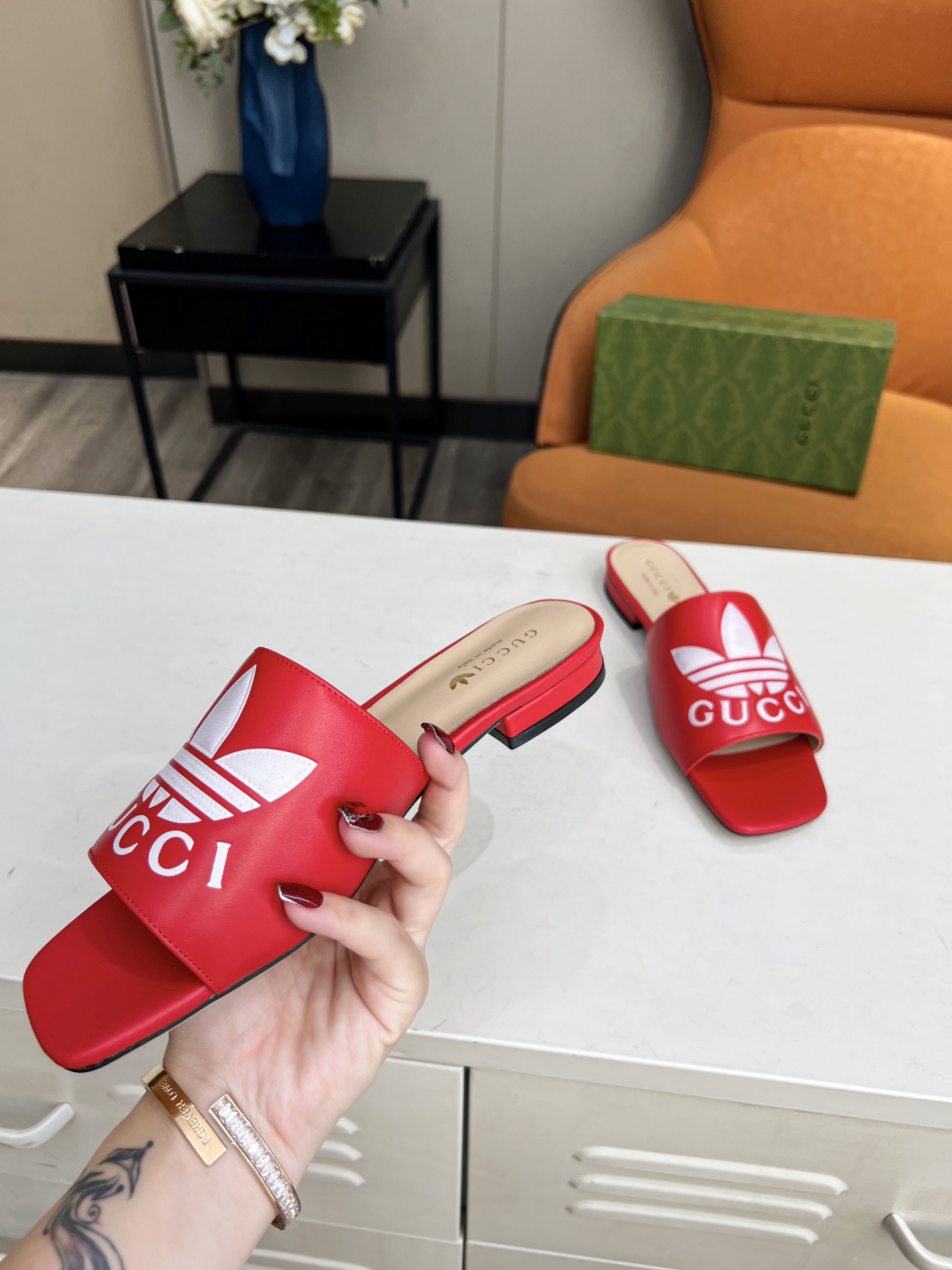 Adidas x Gucc Women Slide Sandal-0007 35-43