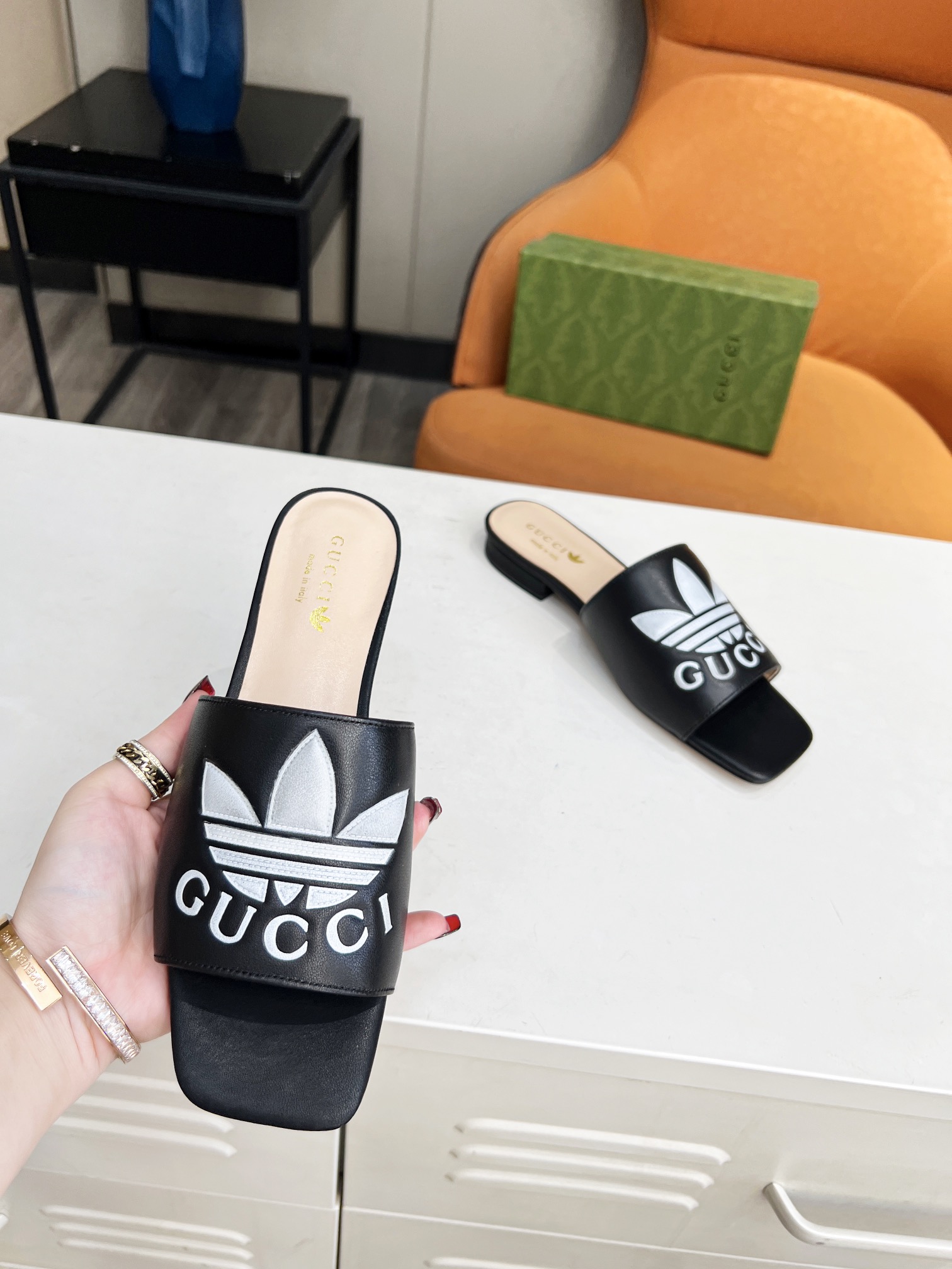 Adidas x Gucc Women Slide Sandal-0008 35-43