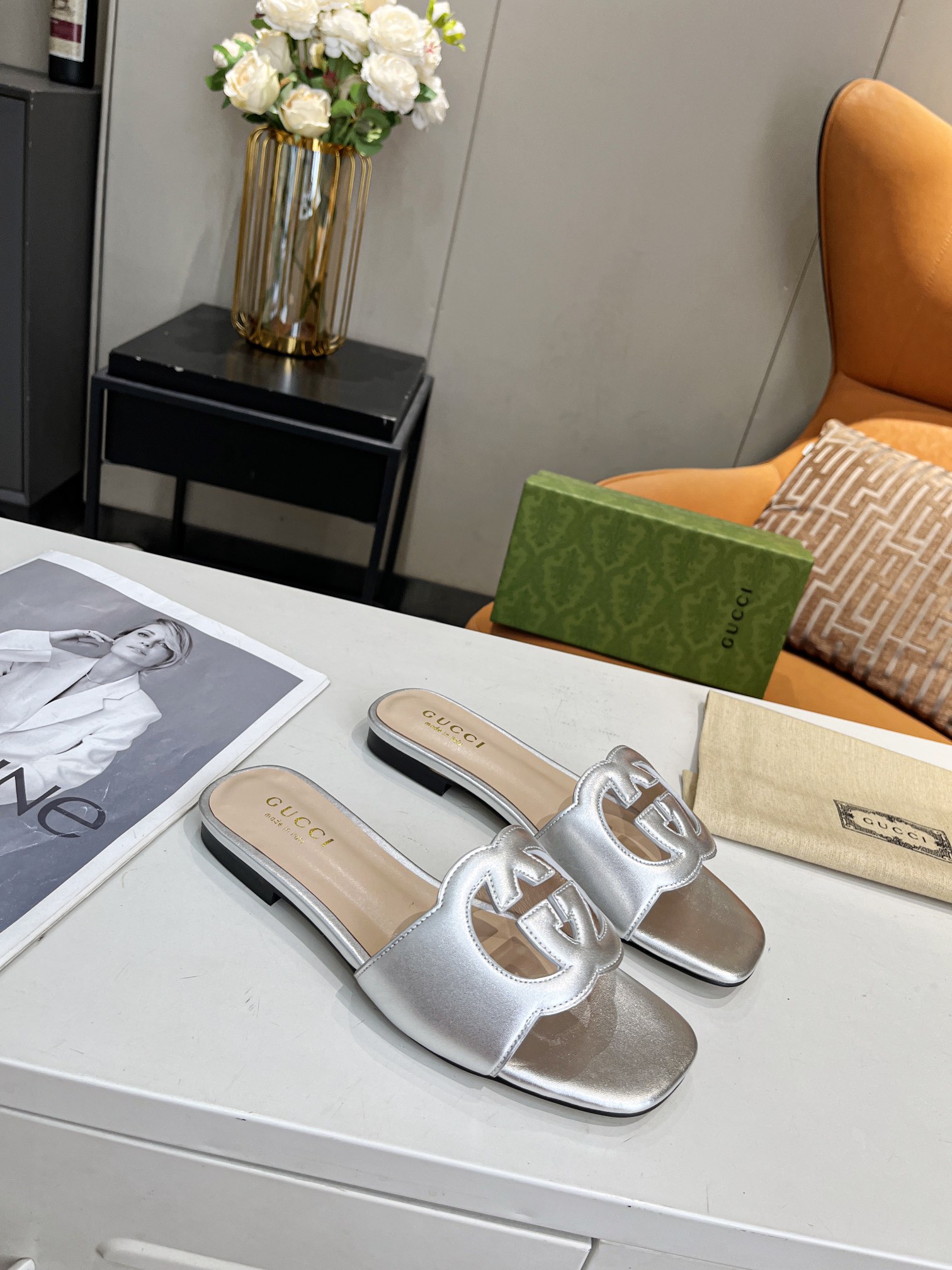 Adidas x Gucc Women Slide Sandal-0009 35-43