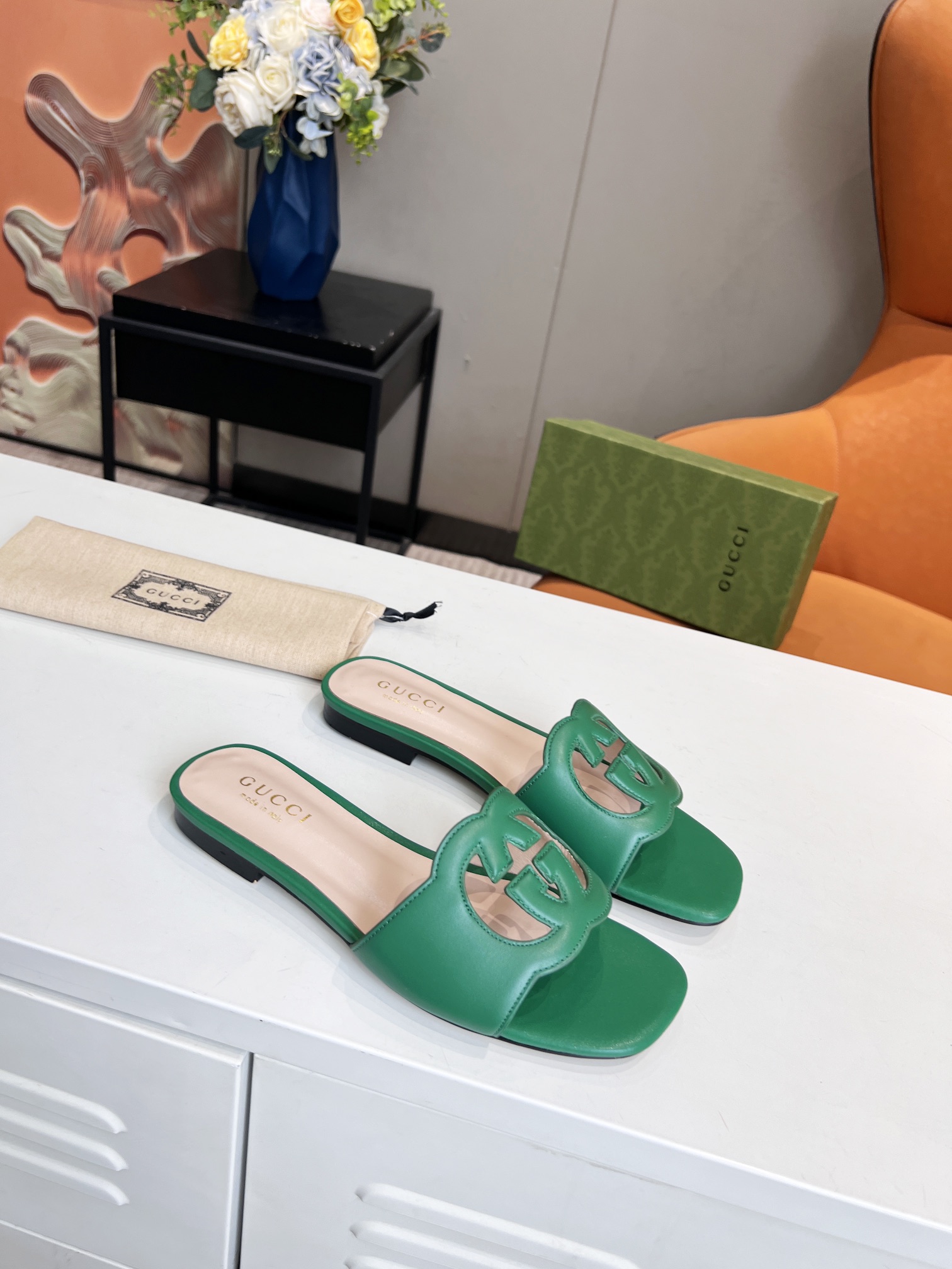 Adidas x Gucc Women Slide Sandal-0011 35-43