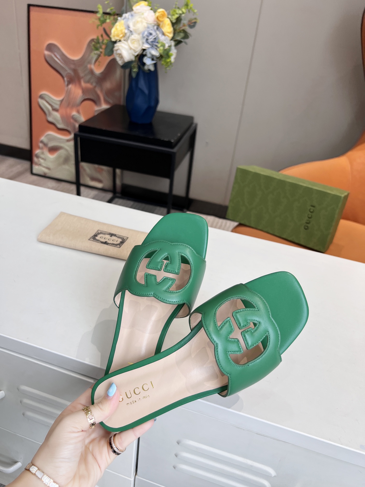 Adidas x Gucc Women Slide Sandal-0011 35-43