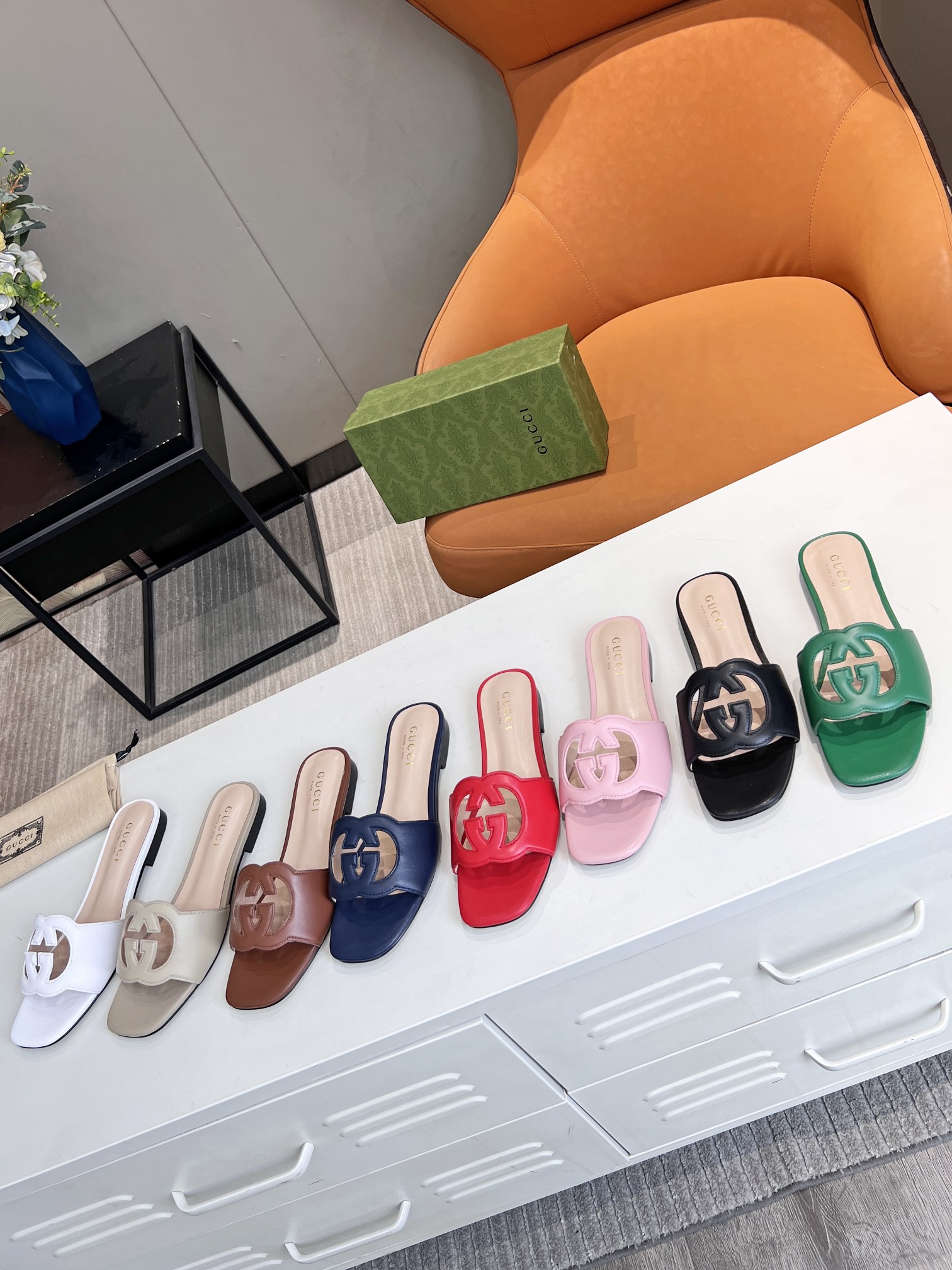 Adidas x Gucc Women Slide Sandal-0011 35-43
