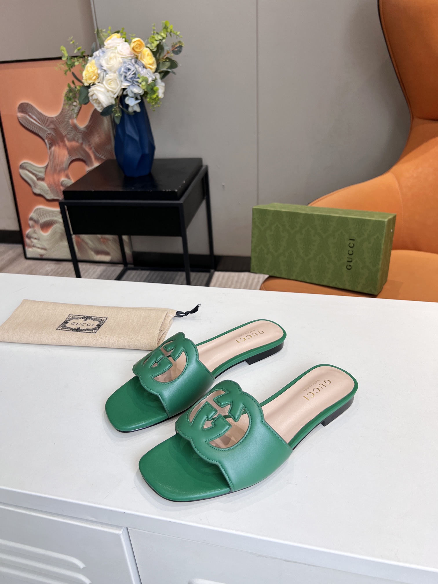 Adidas x Gucc Women Slide Sandal-0011 35-43