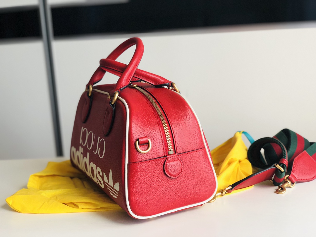 Adidas x Gucci Mini Duffle Bag Red 702397