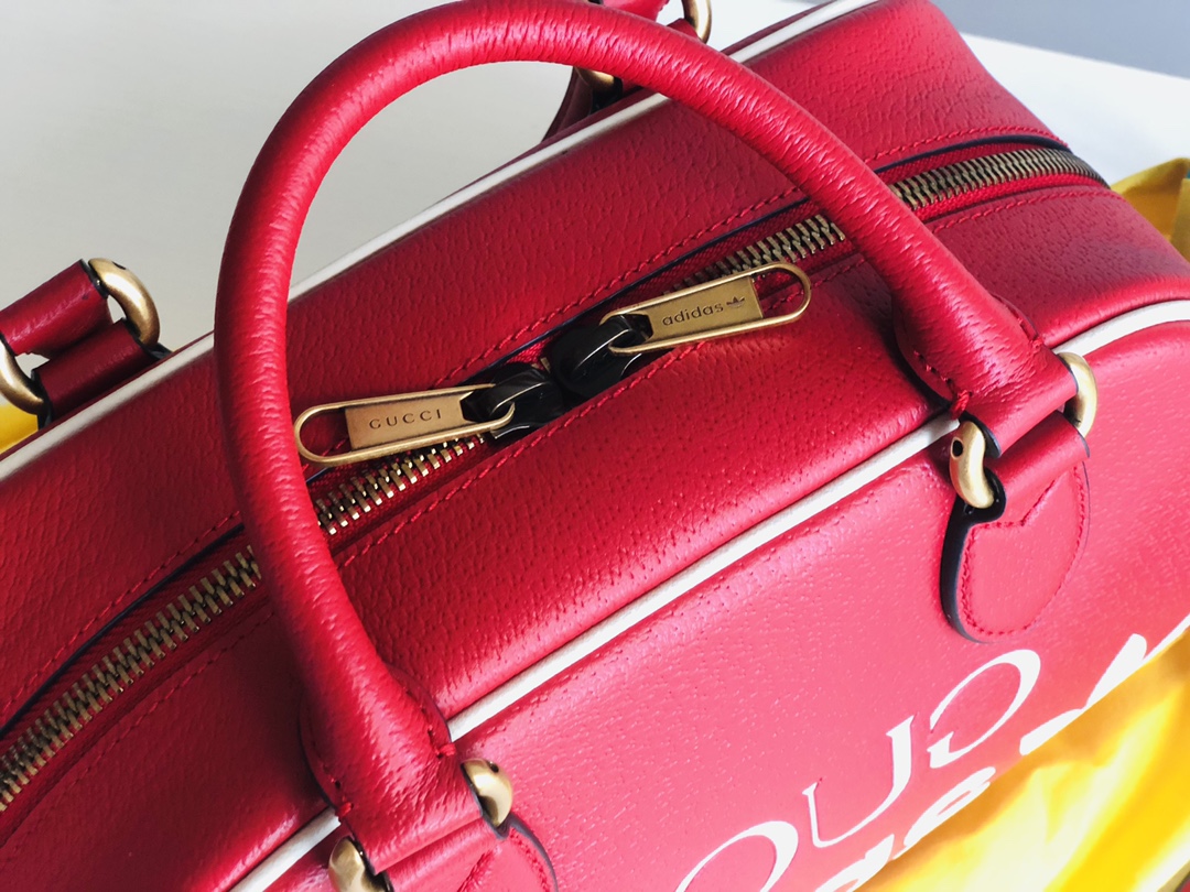 Adidas x Gucci Mini Duffle Bag Red 702397