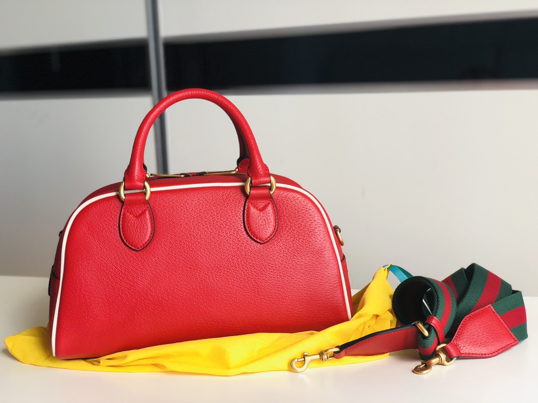 Adidas x Gucci Mini Duffle Bag Red 702397