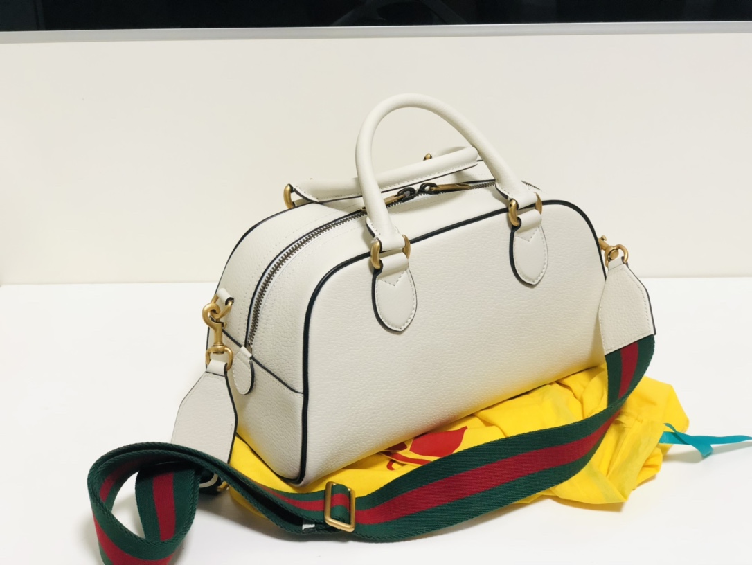 Adidas x Gucci Mini Duffle Bag White 702397