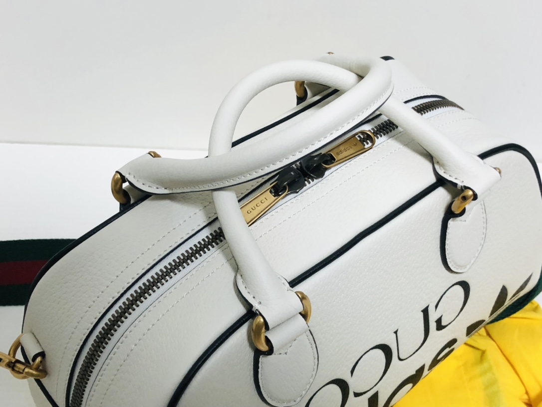 Adidas x Gucci Mini Duffle Bag White 702397