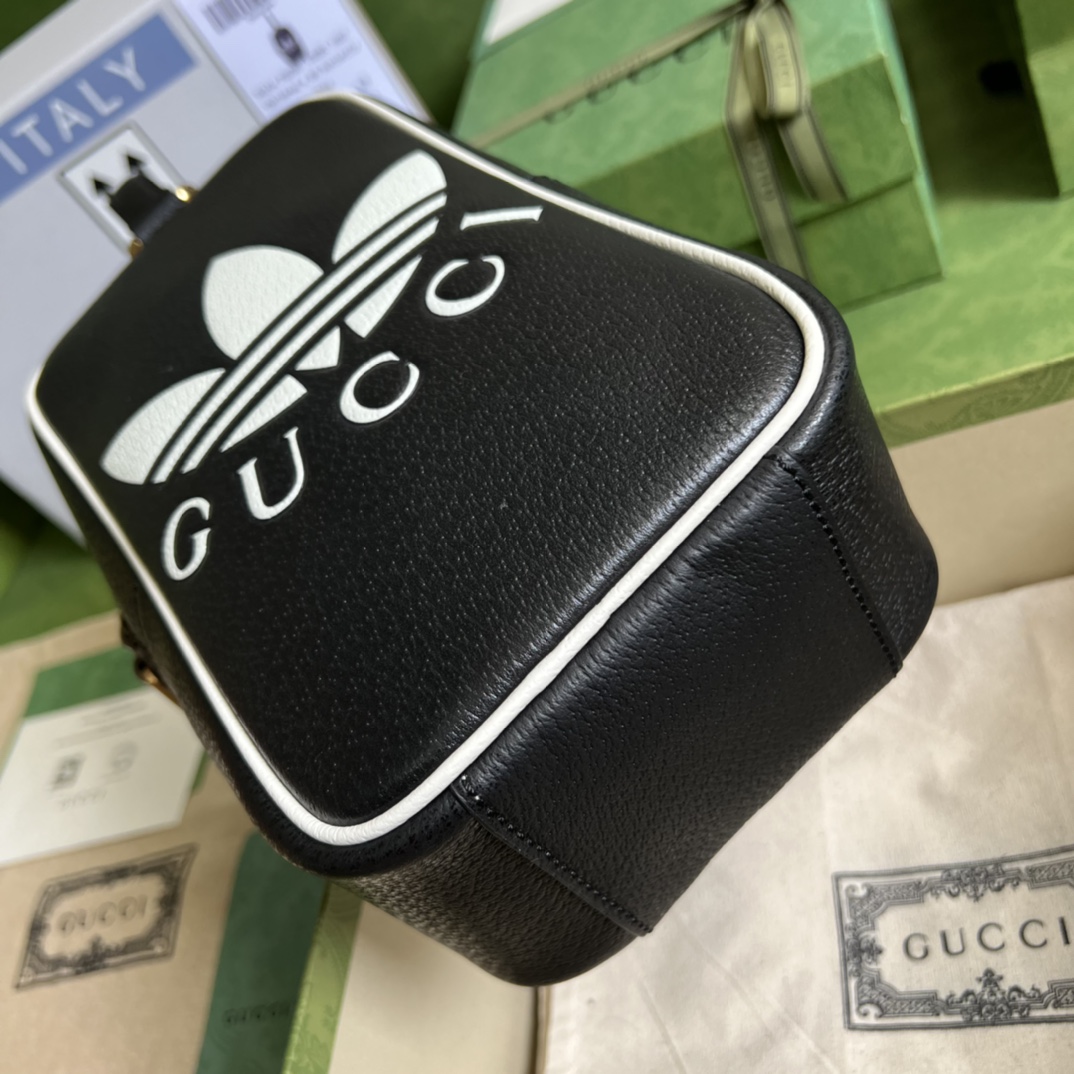 Adidas x Gucci Mini Top Handle Bag Black 702387