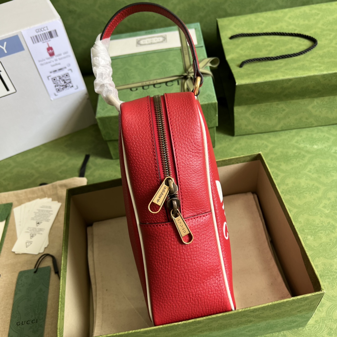 Adidas x Gucci Mini Top Handle Bag Red 702387