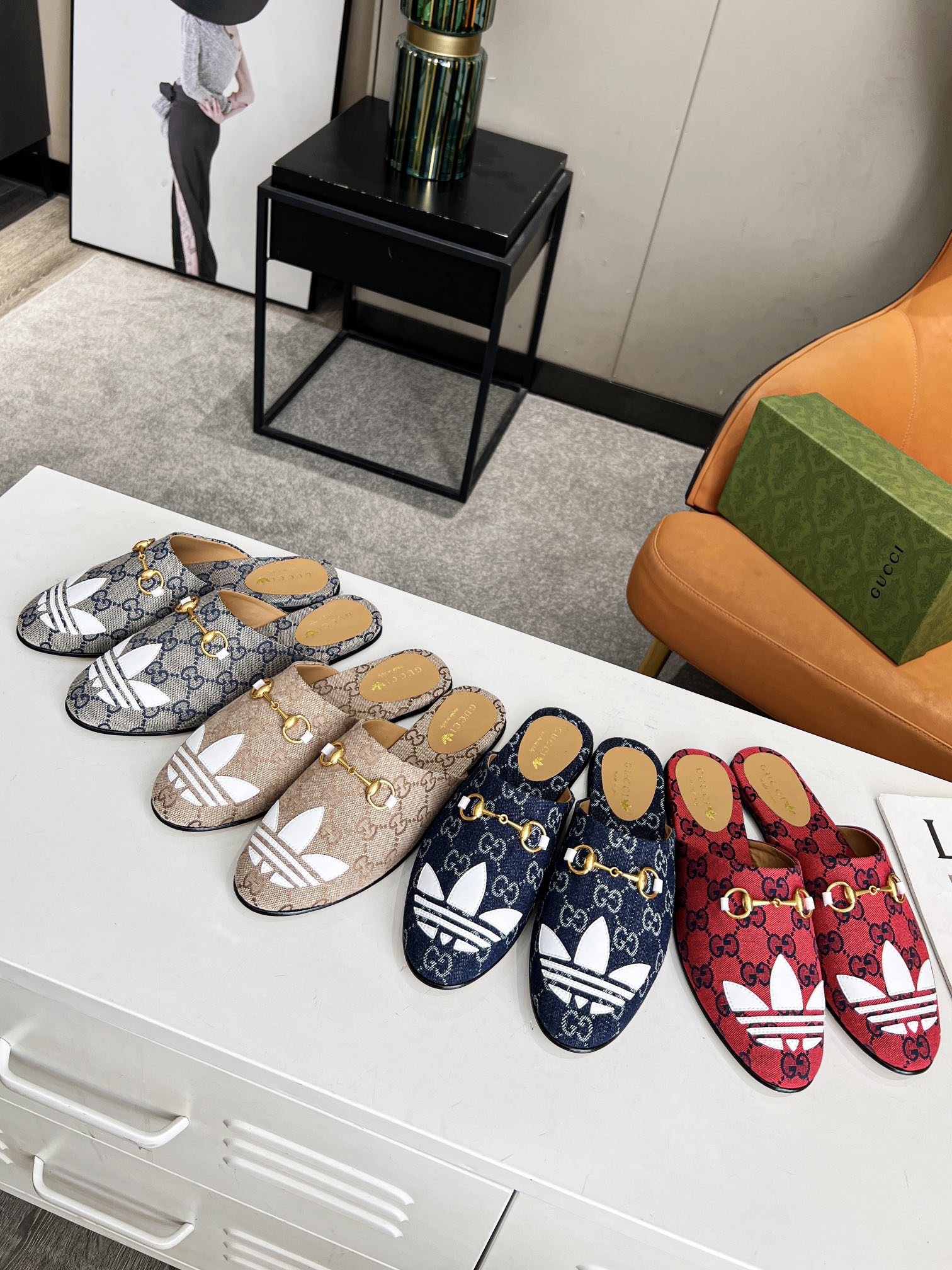 Adidas x Gucci Women Slipper-0001