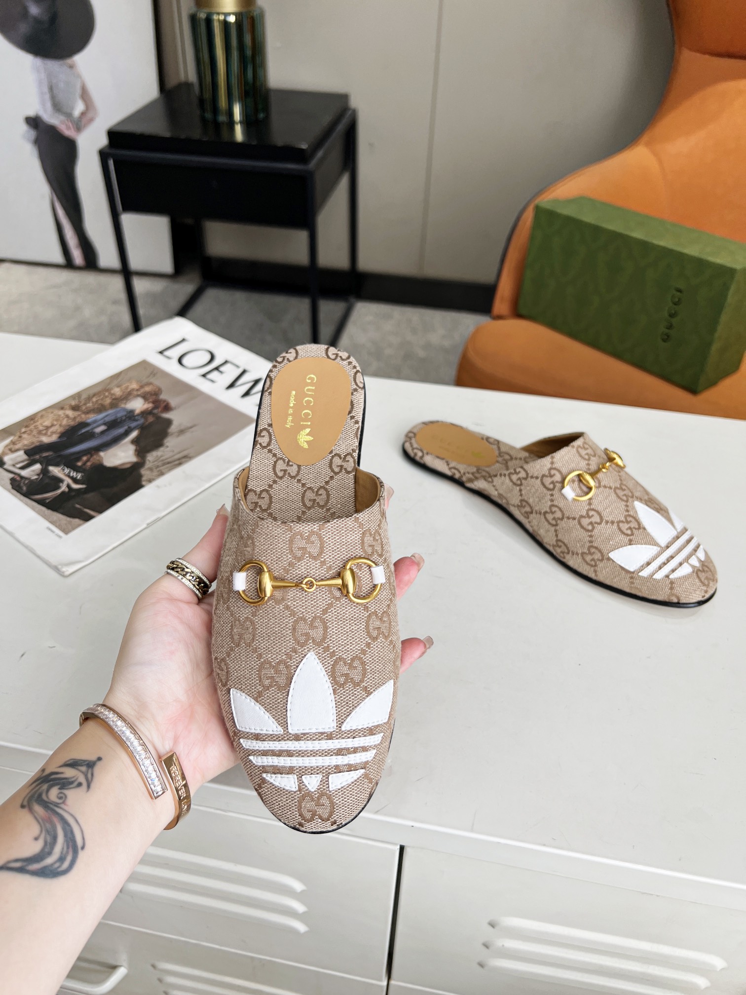 Adidas x Gucci Women Slipper-0003