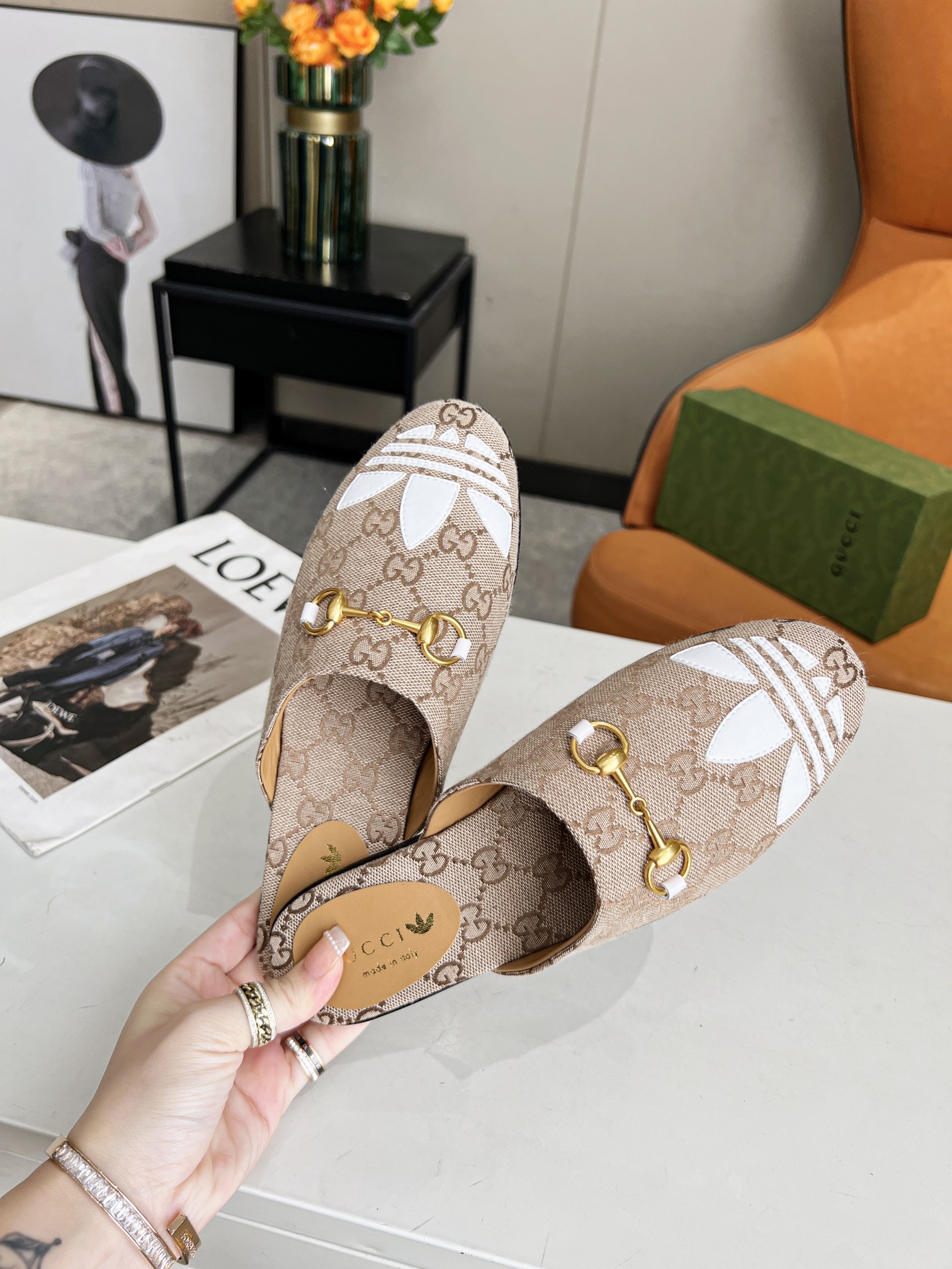 Adidas x Gucci Women Slipper-0003