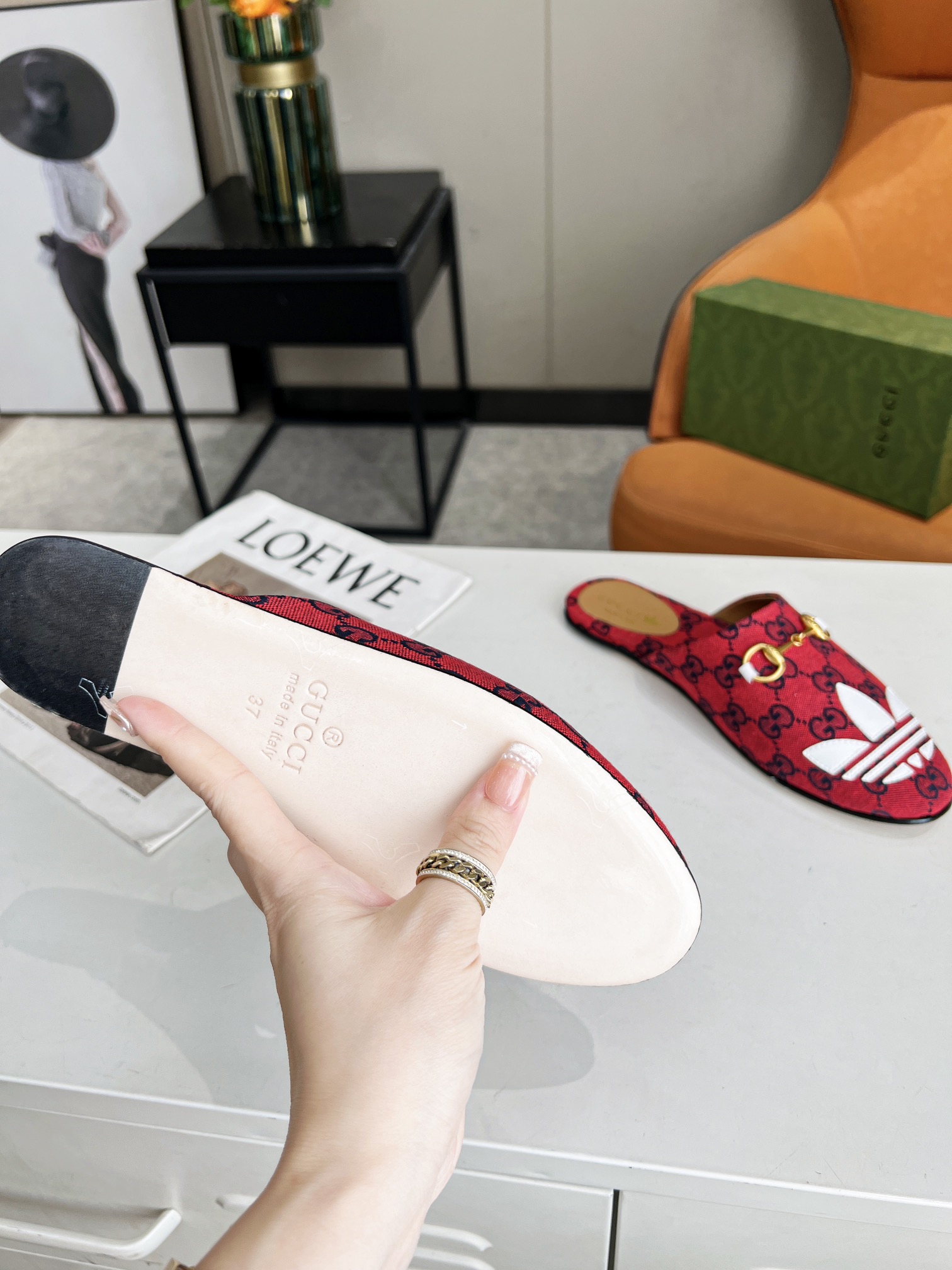 Adidas x Gucci Women Slipper-0004