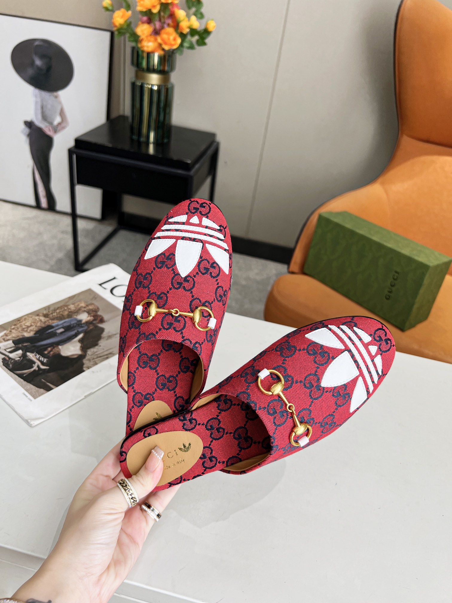 Adidas x Gucci Women Slipper-0004