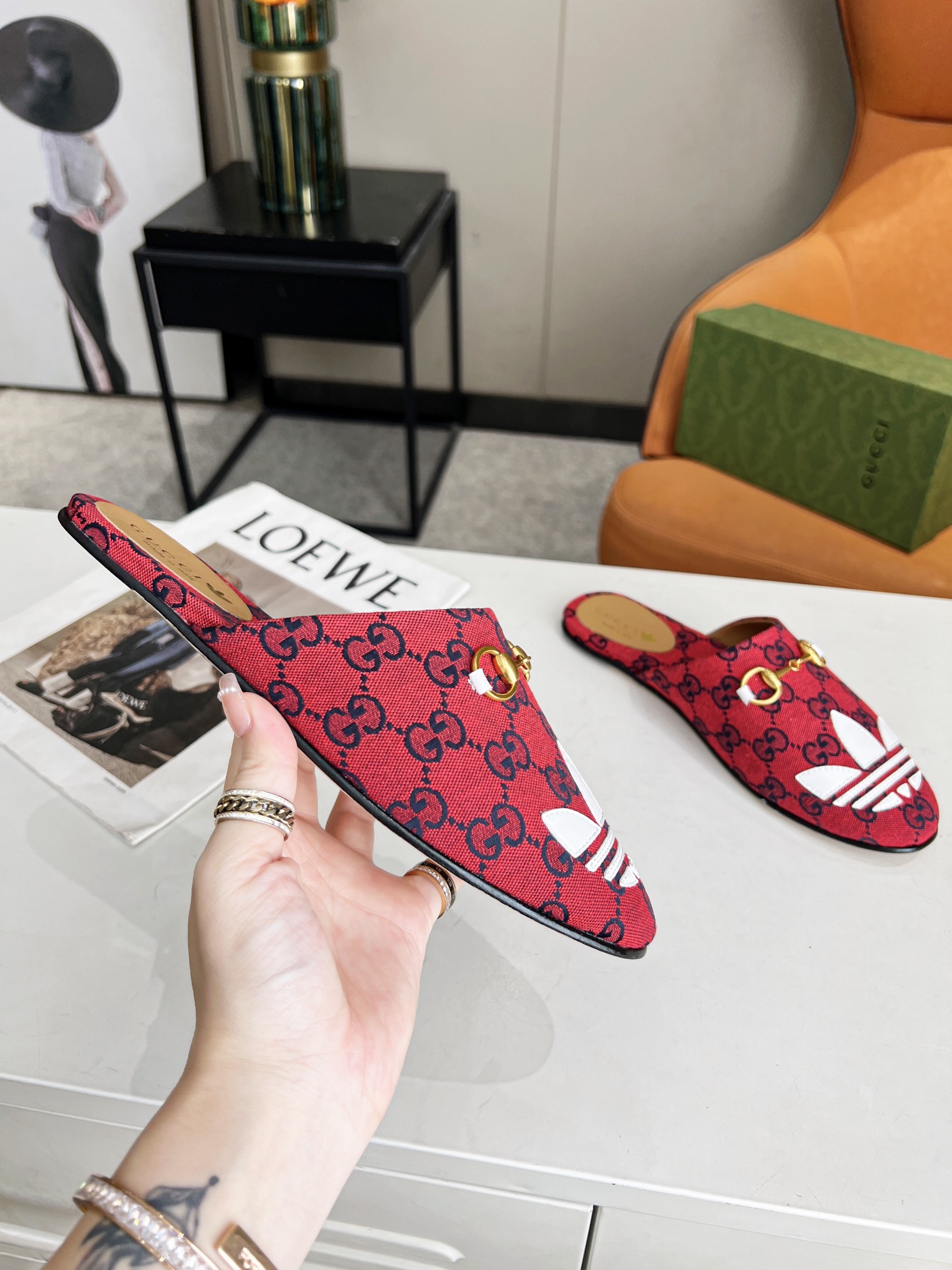 Adidas x Gucci Women Slipper-0004