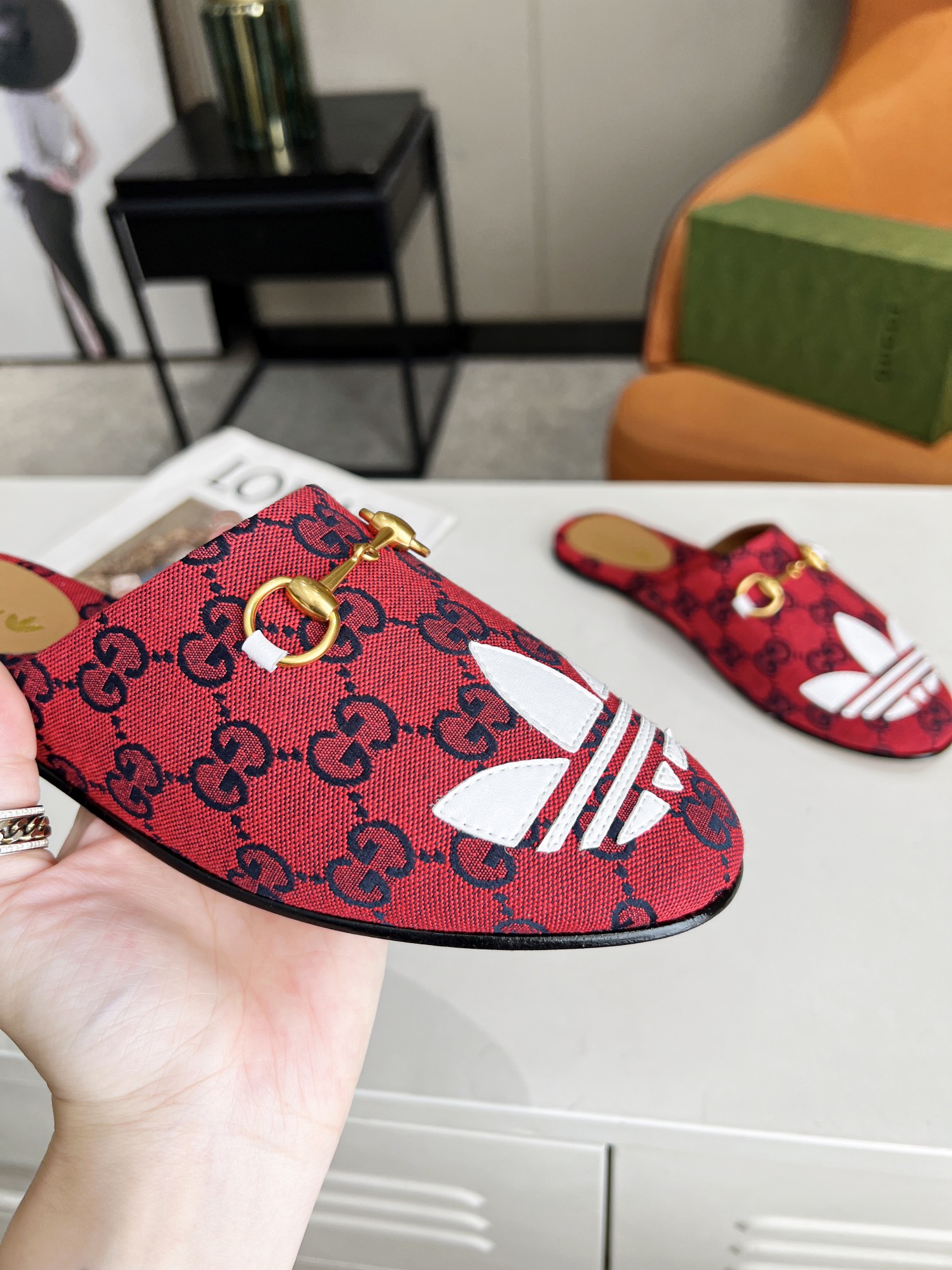 Adidas x Gucci Women Slipper-0004