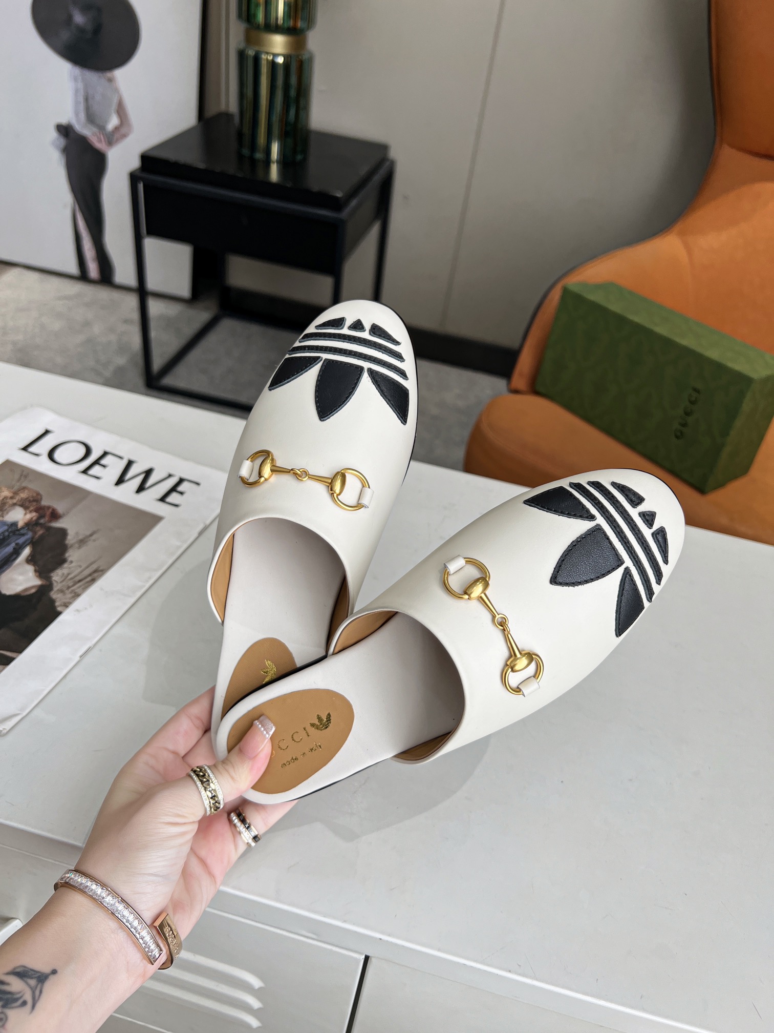 Adidas x Gucci Women Slipper-0005