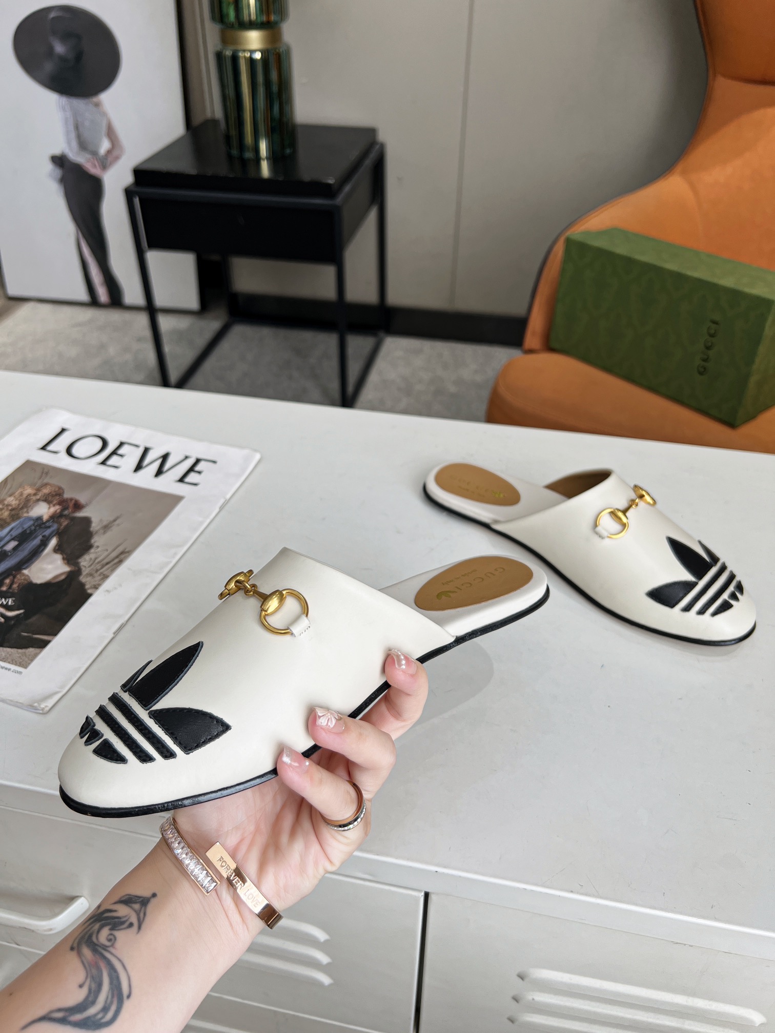 Adidas x Gucci Women Slipper-0005