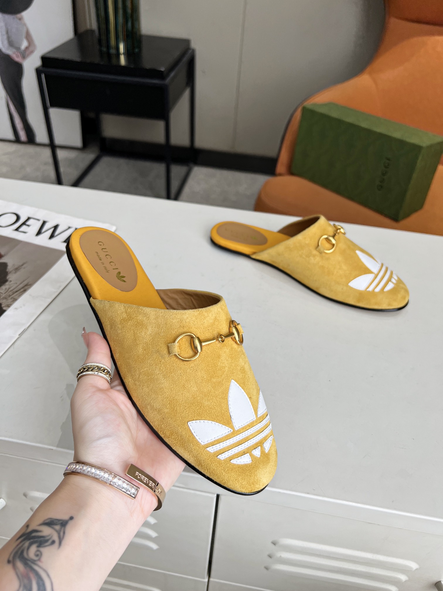 Adidas x Gucci Women Slipper-0008