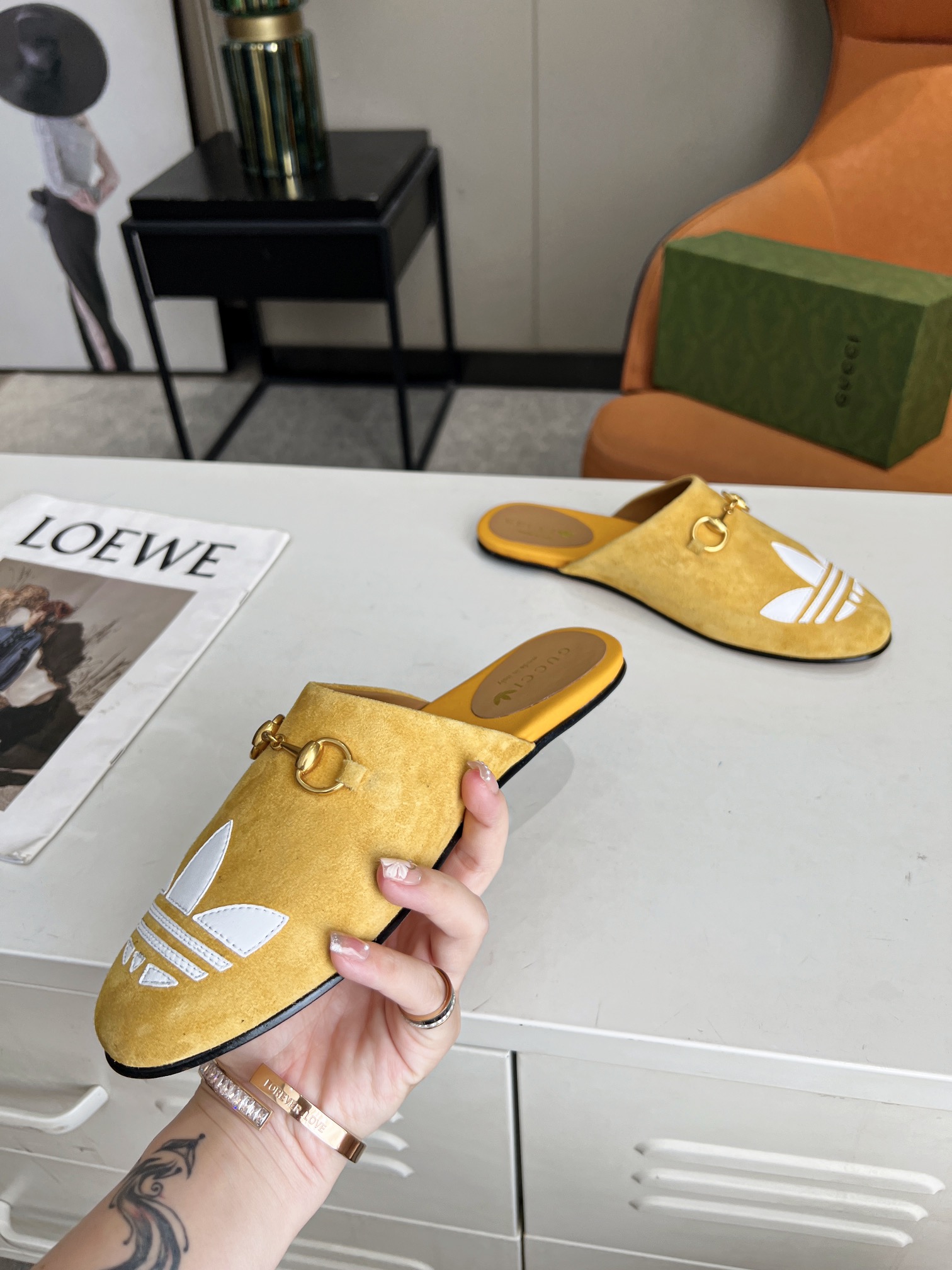 Adidas x Gucci Women Slipper-0008