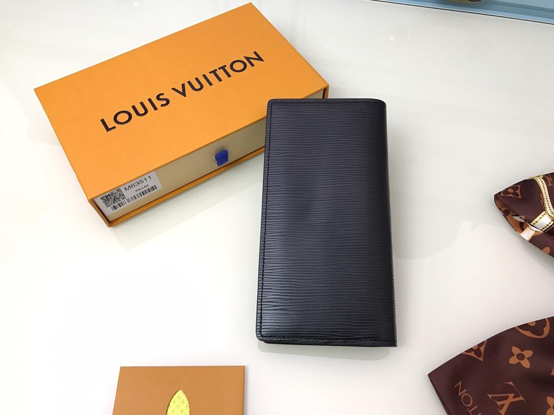 Authentic Replica Louis Vuitton M63511 Brazza Wallet Epi Leather LV Circle Signature