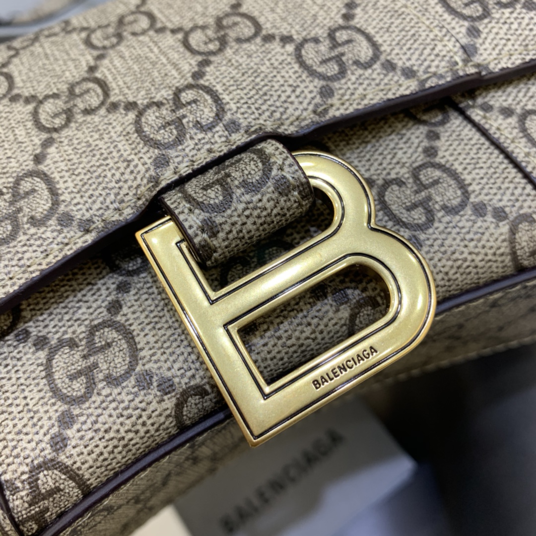 Balenciaga Hourglass 19cm Chain Bag in GG Supreme Canvas